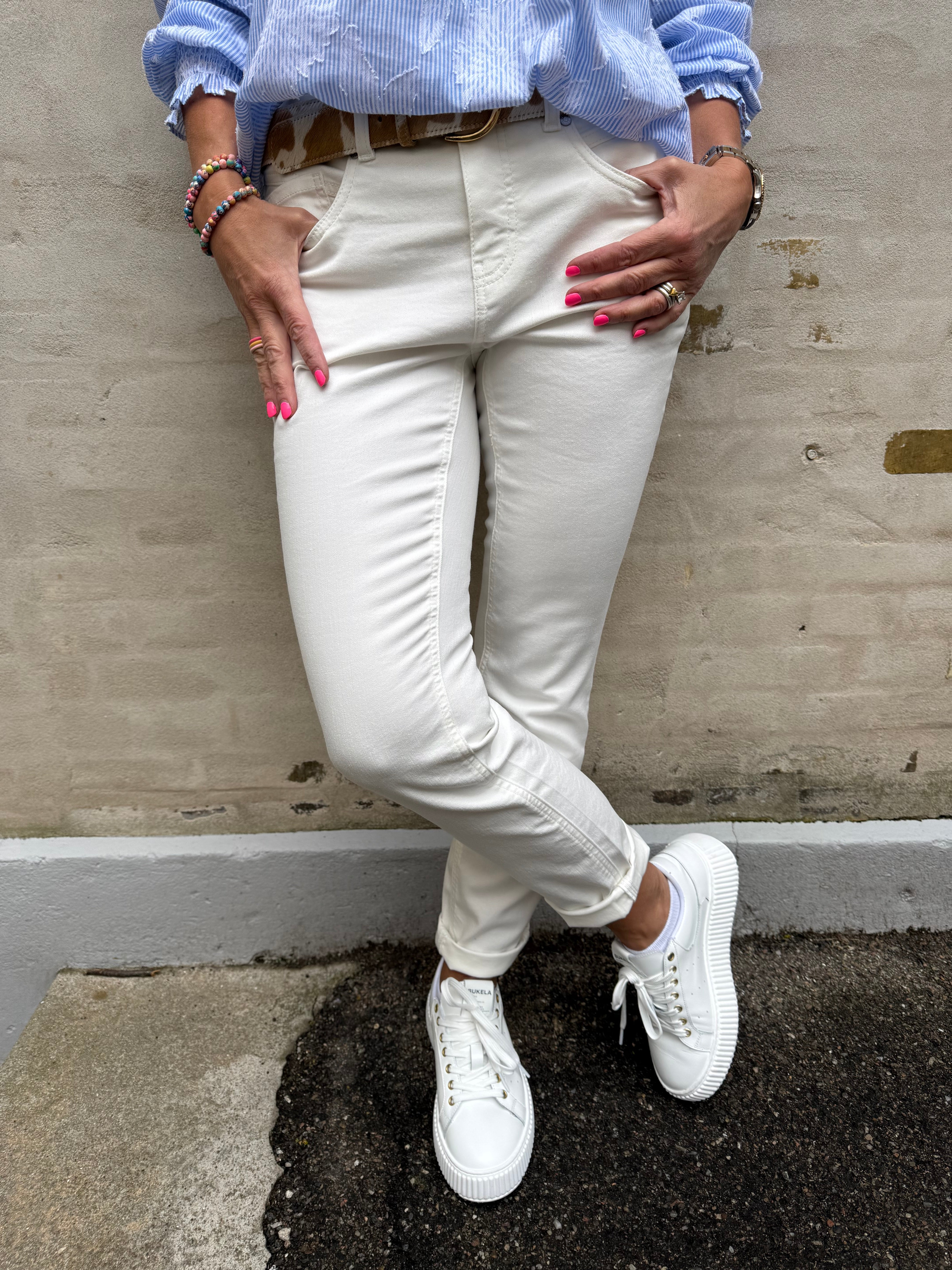 Jane Mid Waist - Optic White