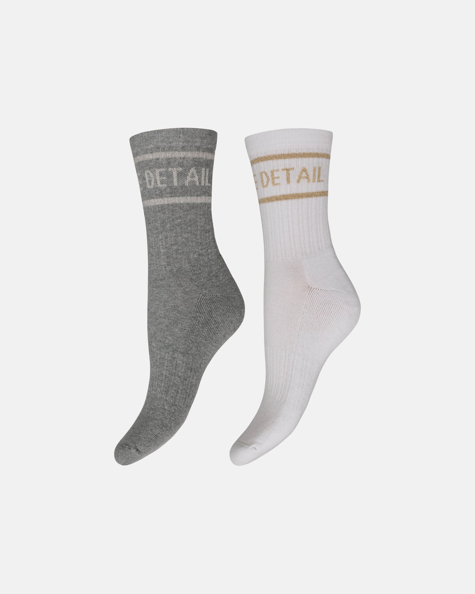 Tennis sock 2-pk grey/white-9007