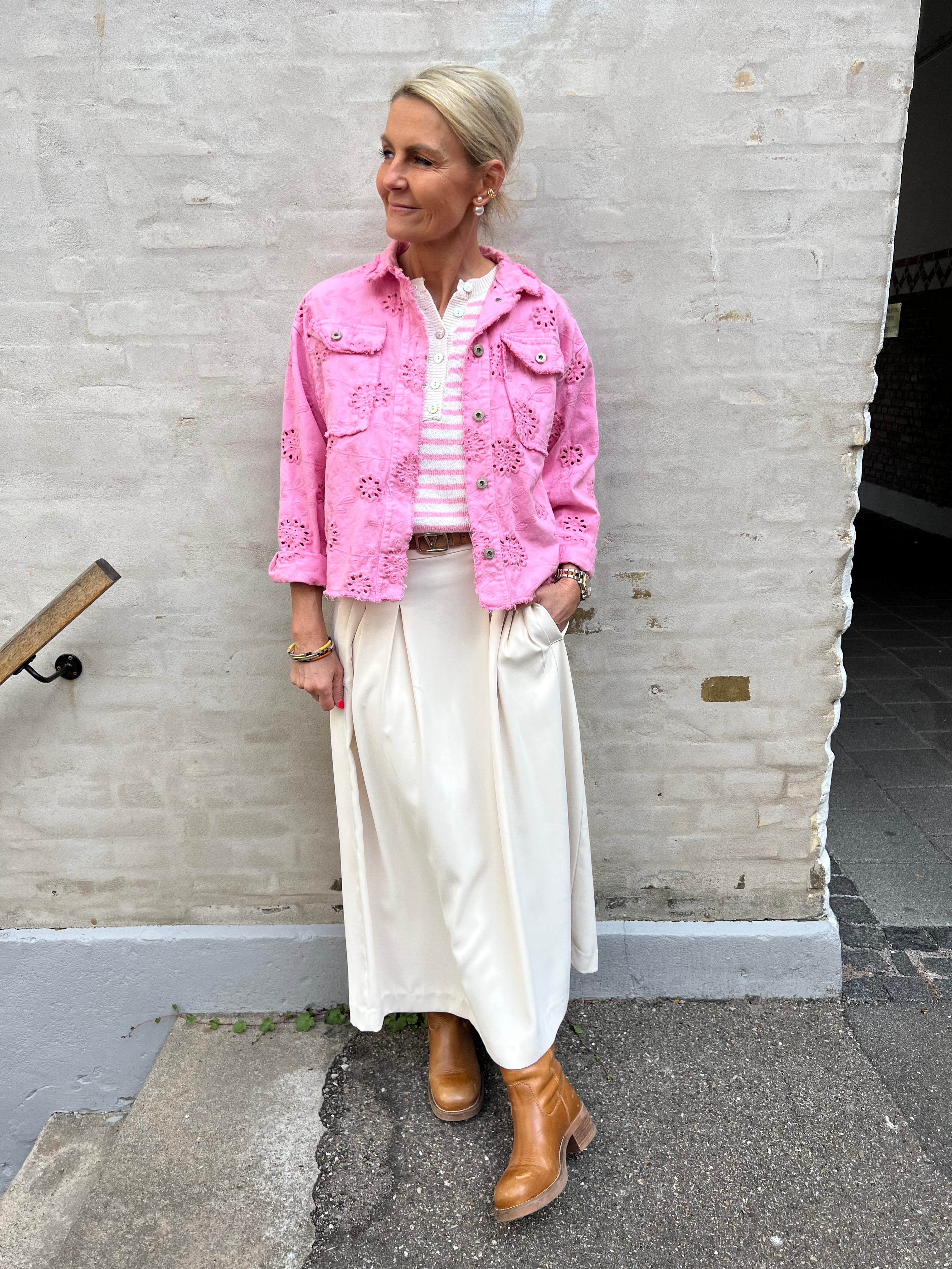 Anya pleat skirt bone