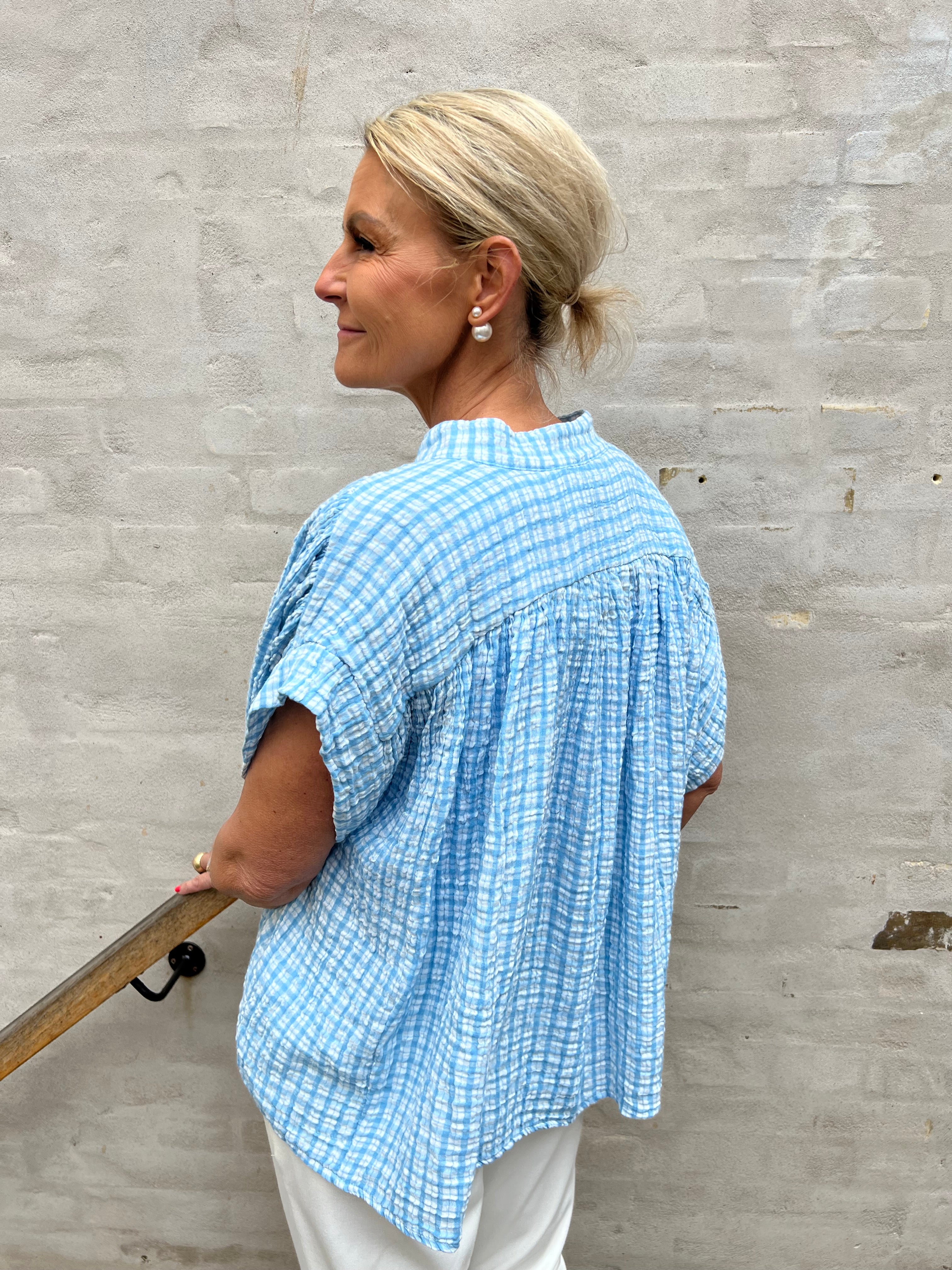 Roma blouse blue