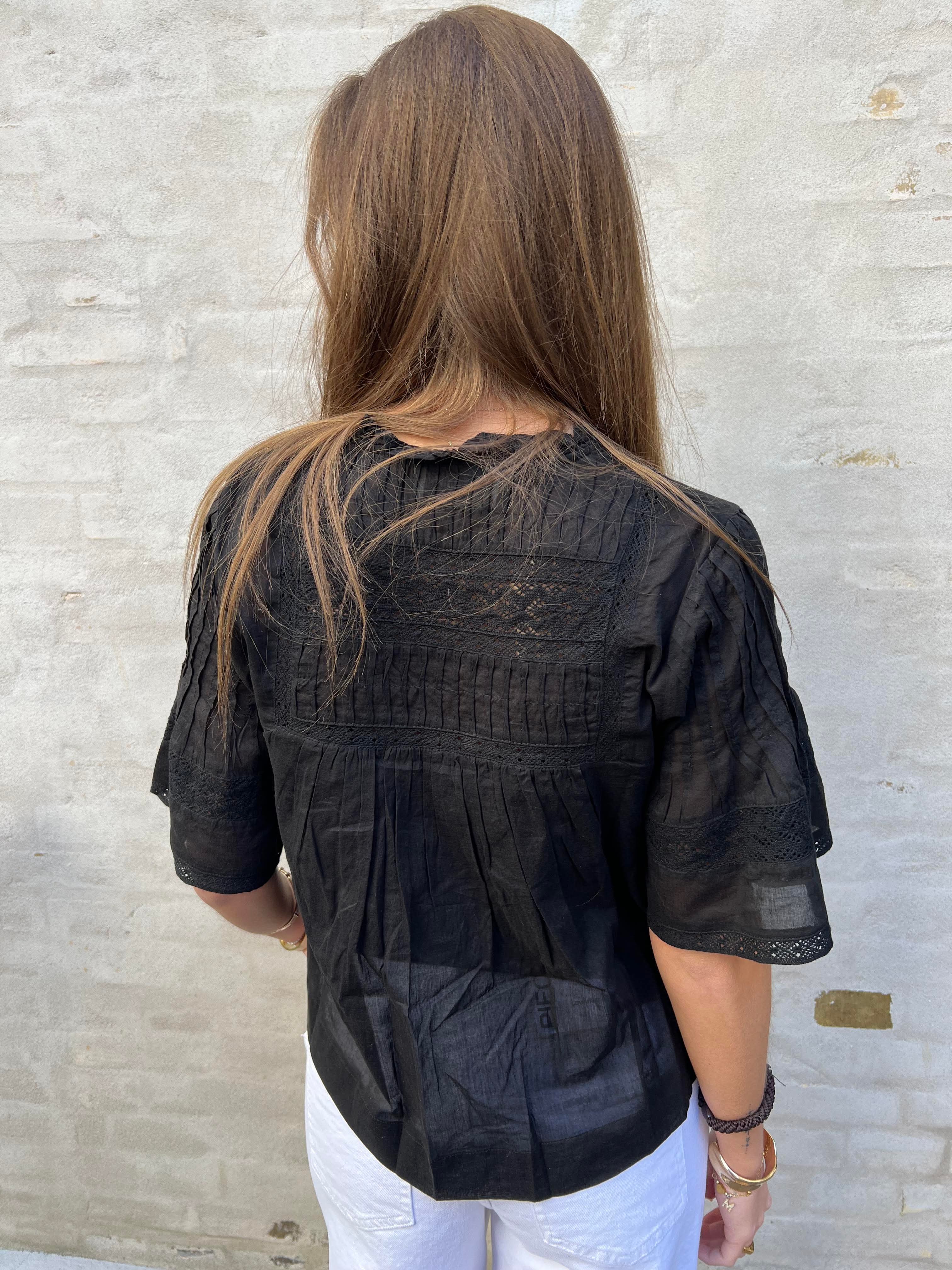 Siama voile blouse black