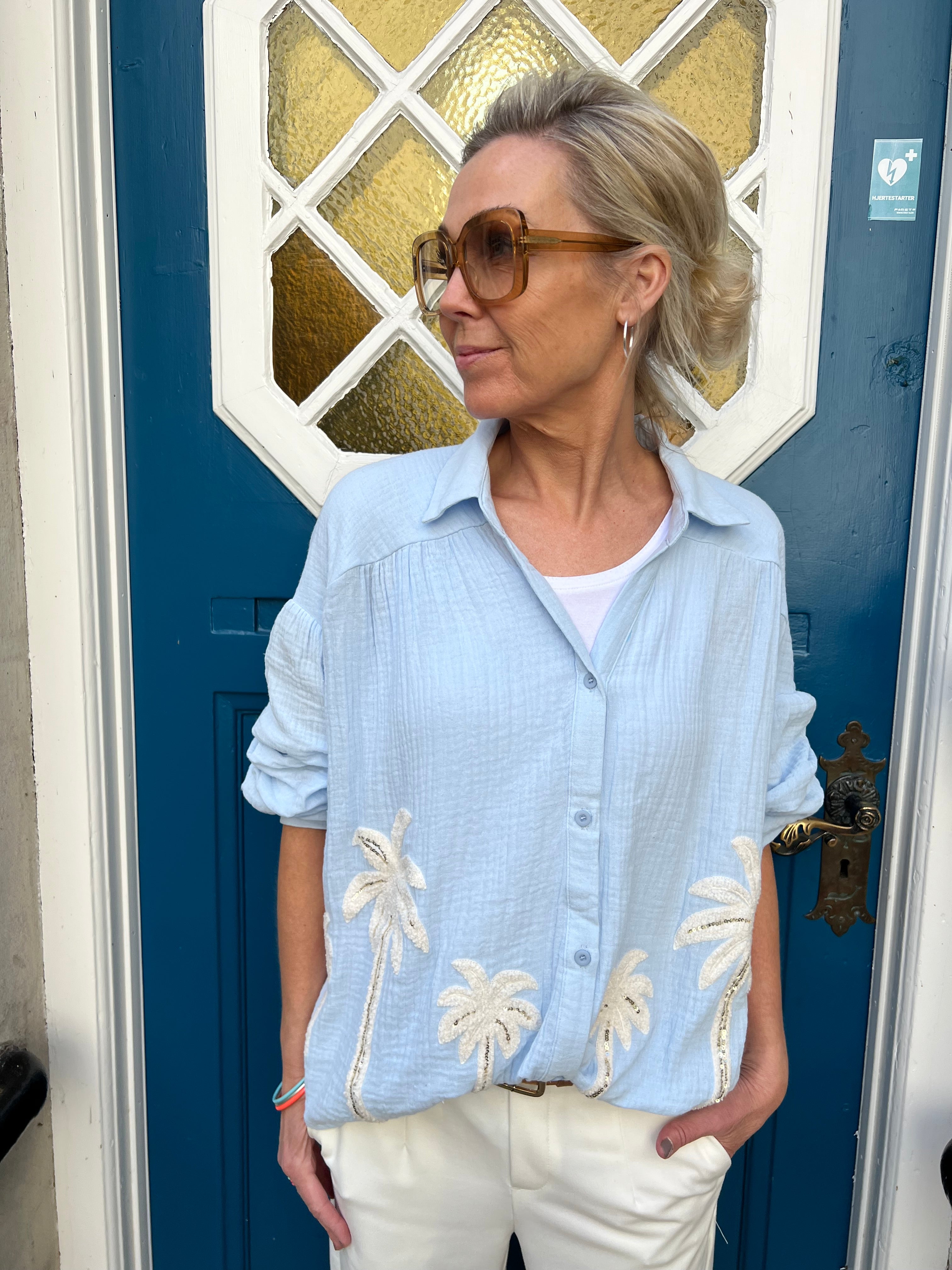Musy palm shirt blue