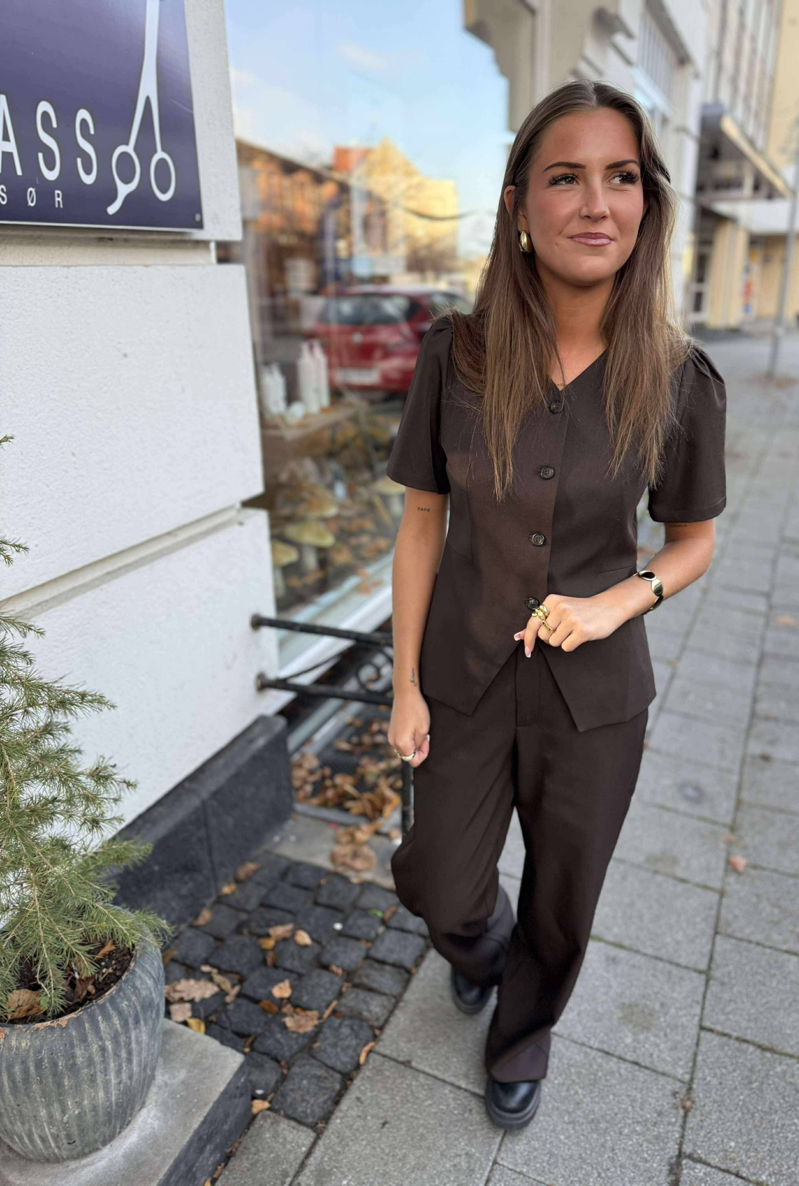 Emmett Structure Pants - Dark Brown