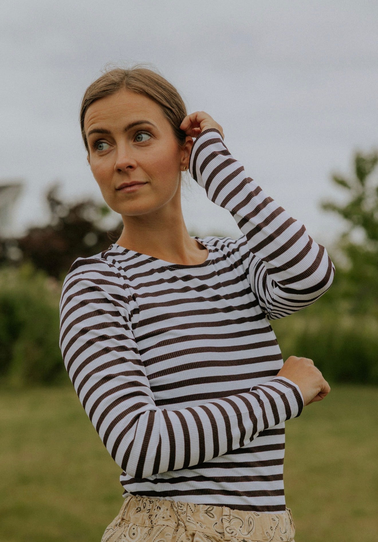 Everyday Stripes Blus - Svart