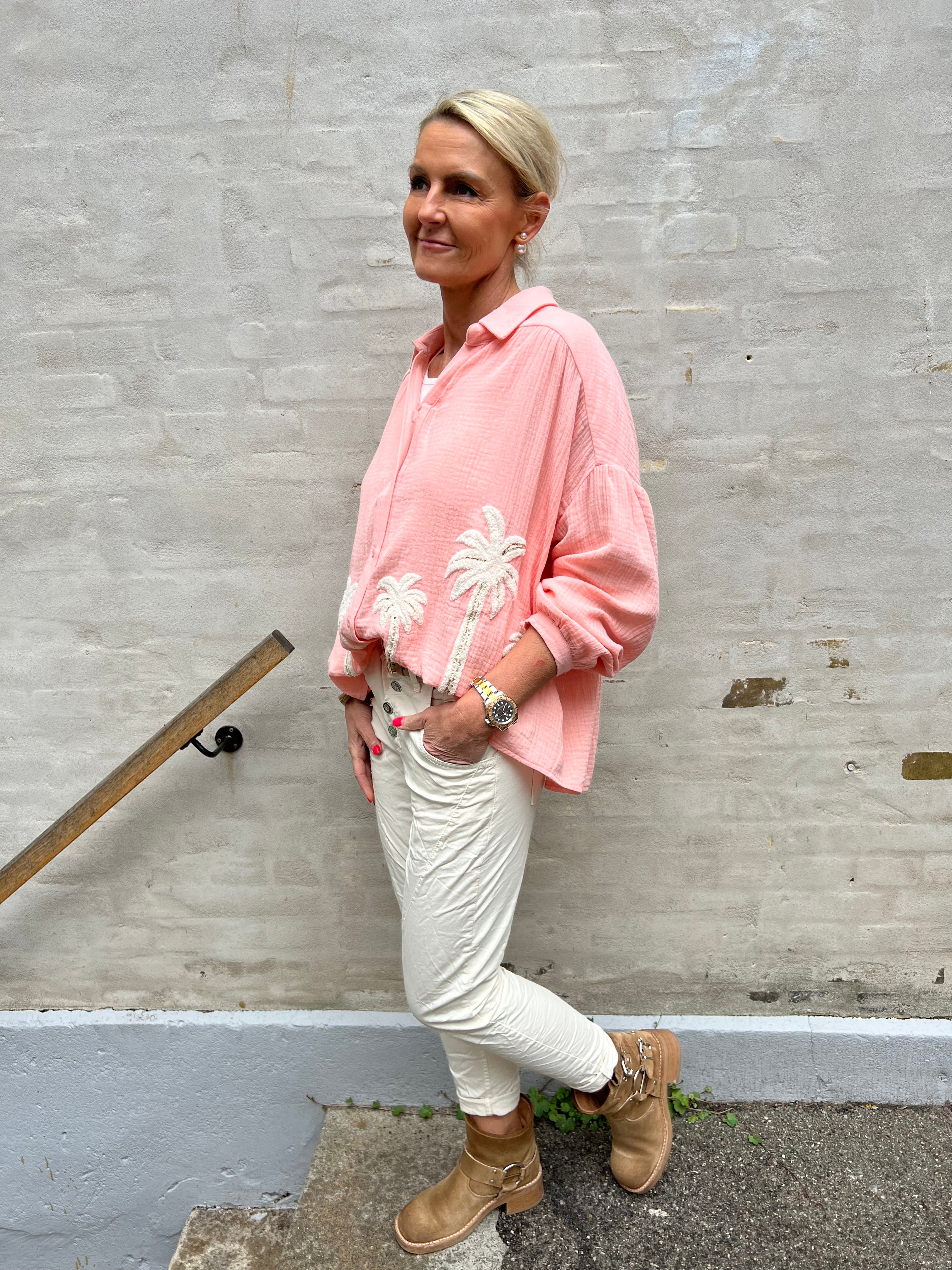 Musy palm shirt coral