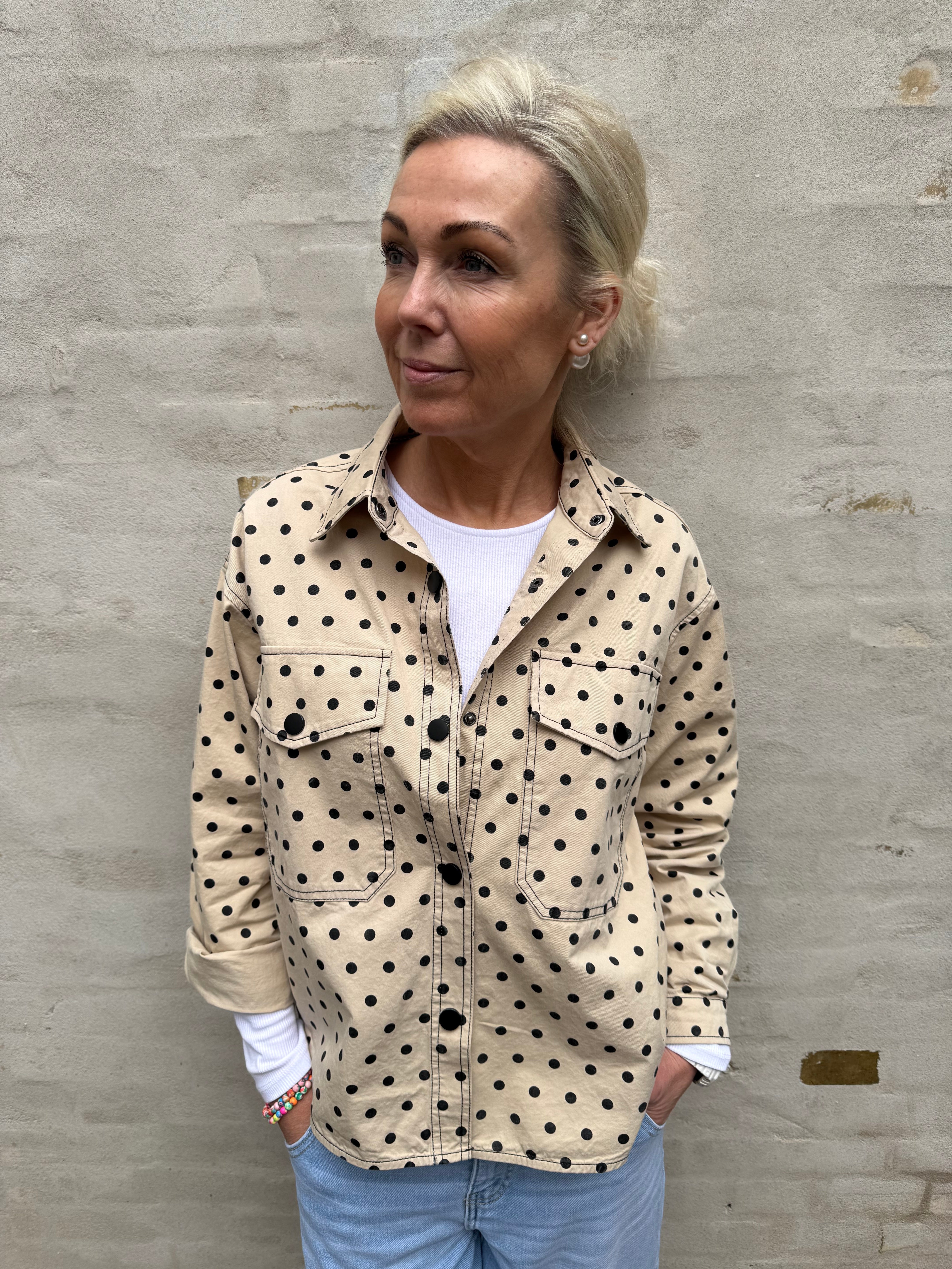 DiddiCC Dot Shirt - Bone