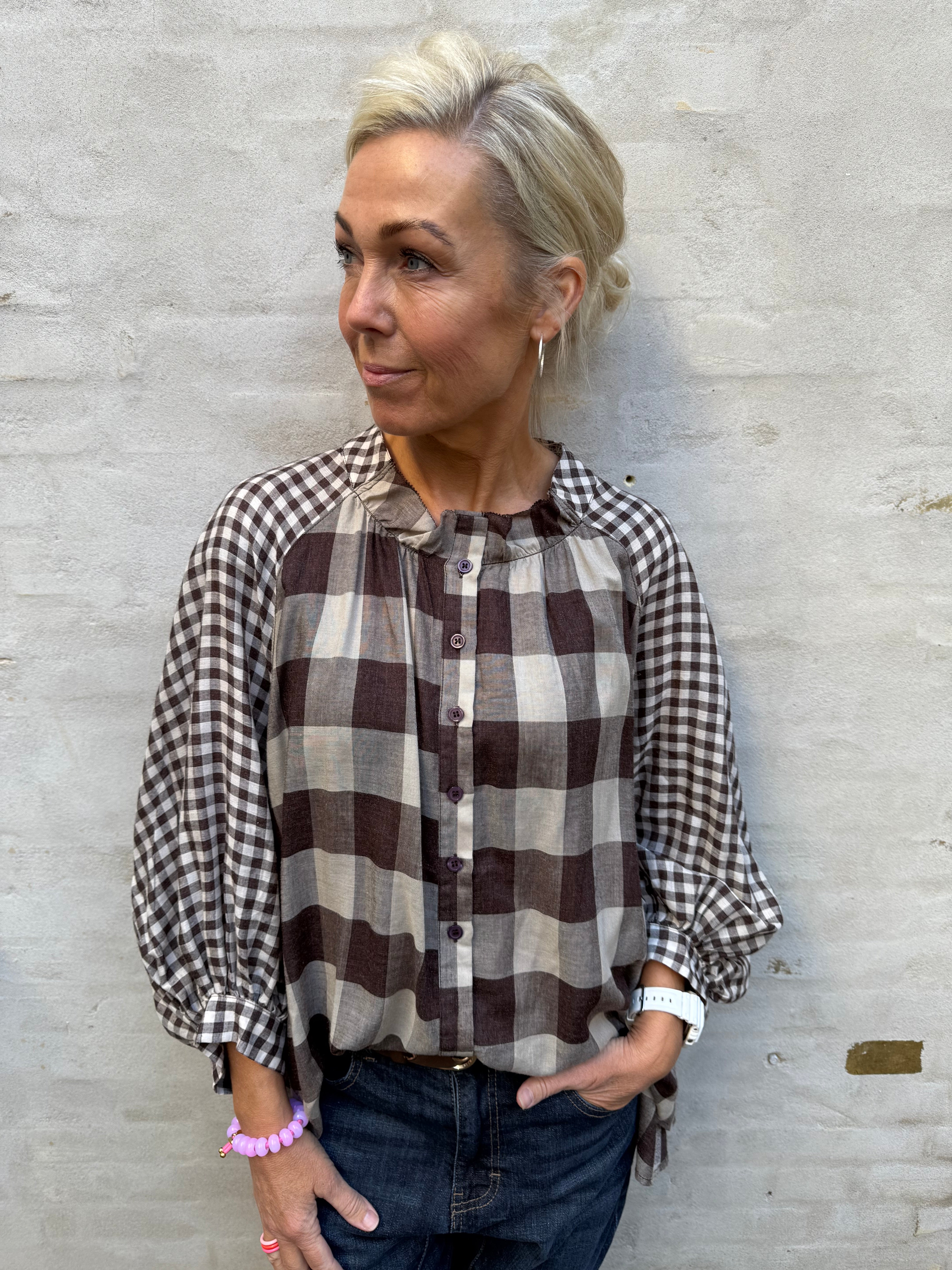 Camica Shirt - Brown Check