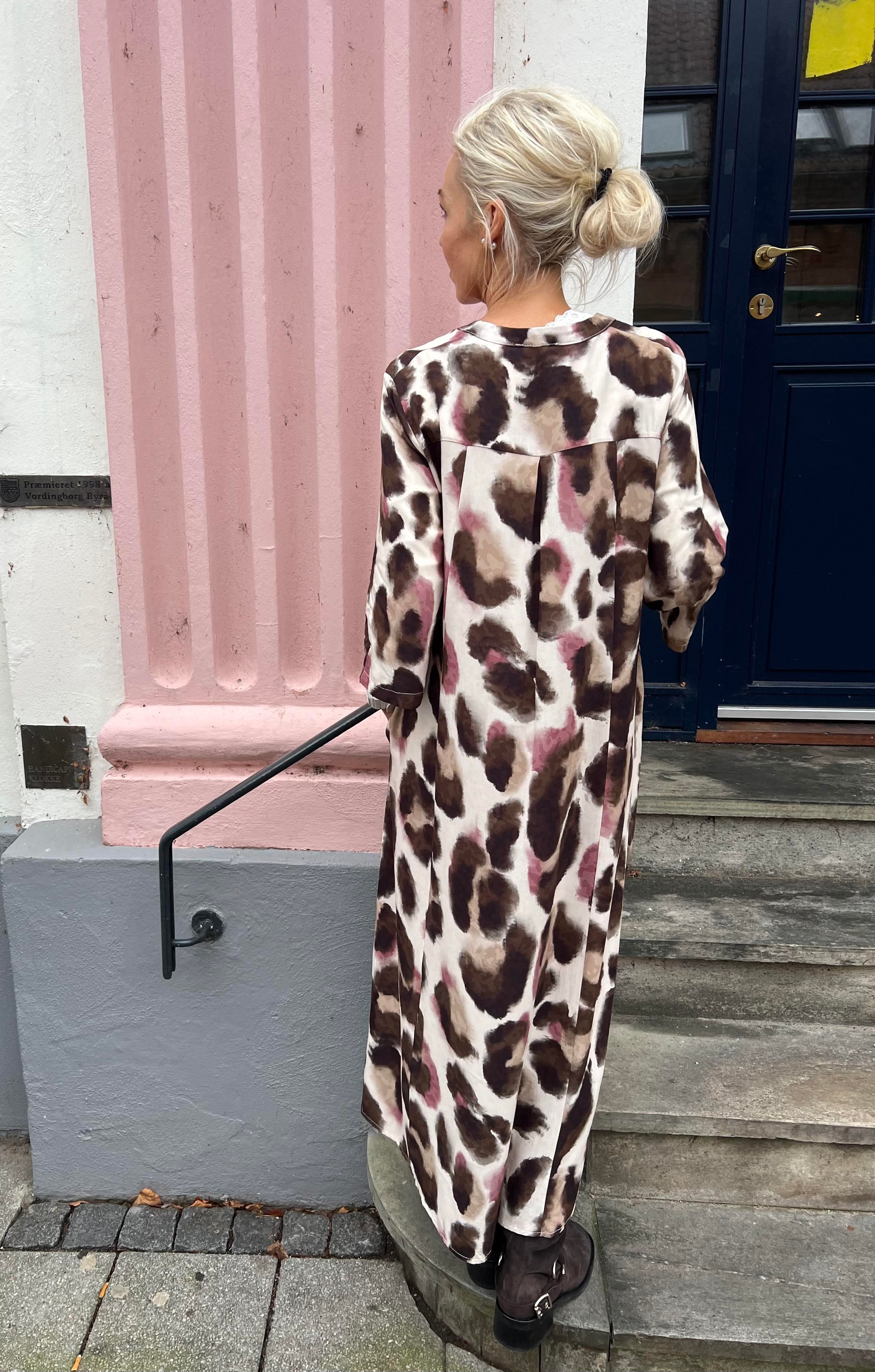 KENNA shirt dress - Brown Rose