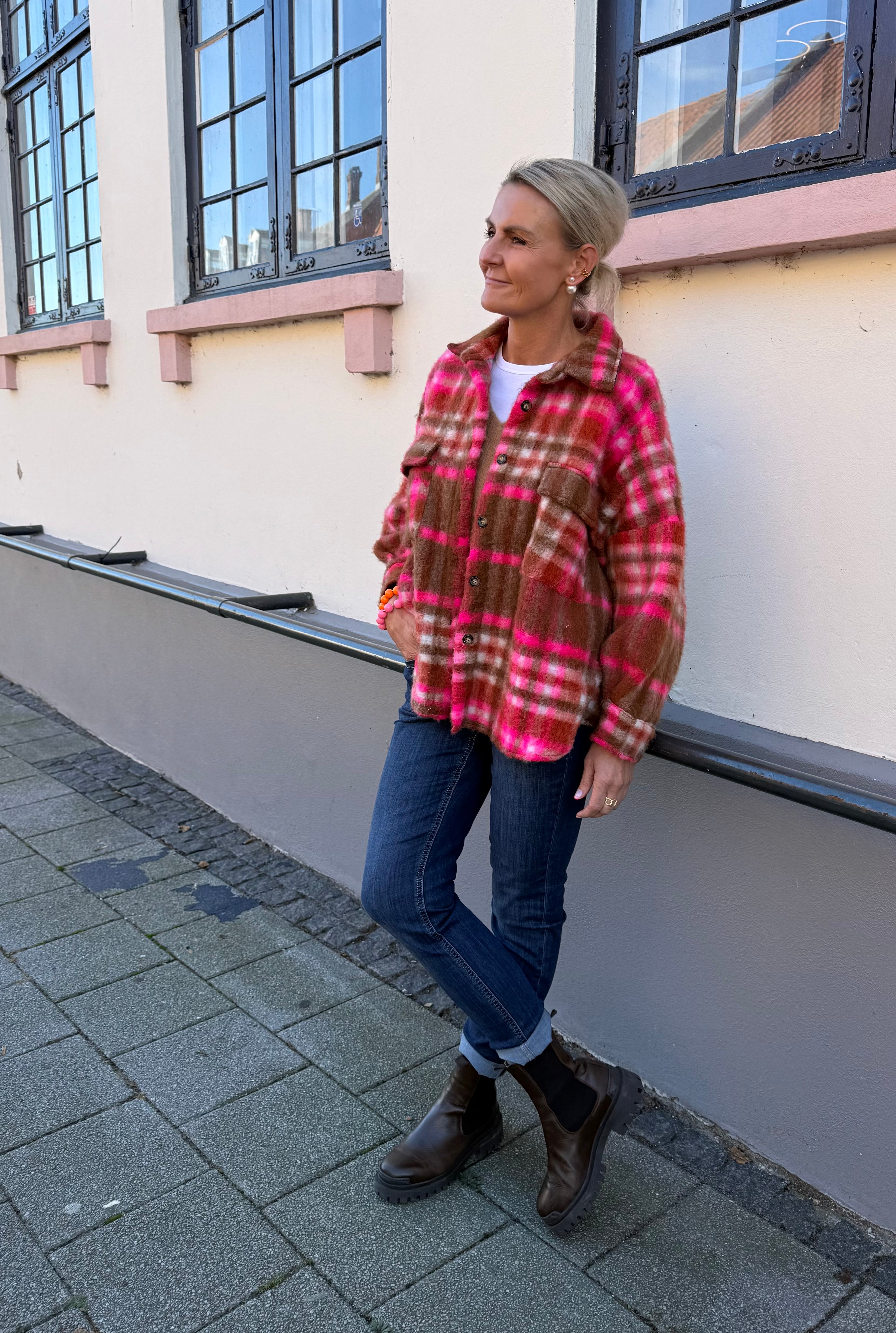 Giacca Jakke - Brown/Pink Check