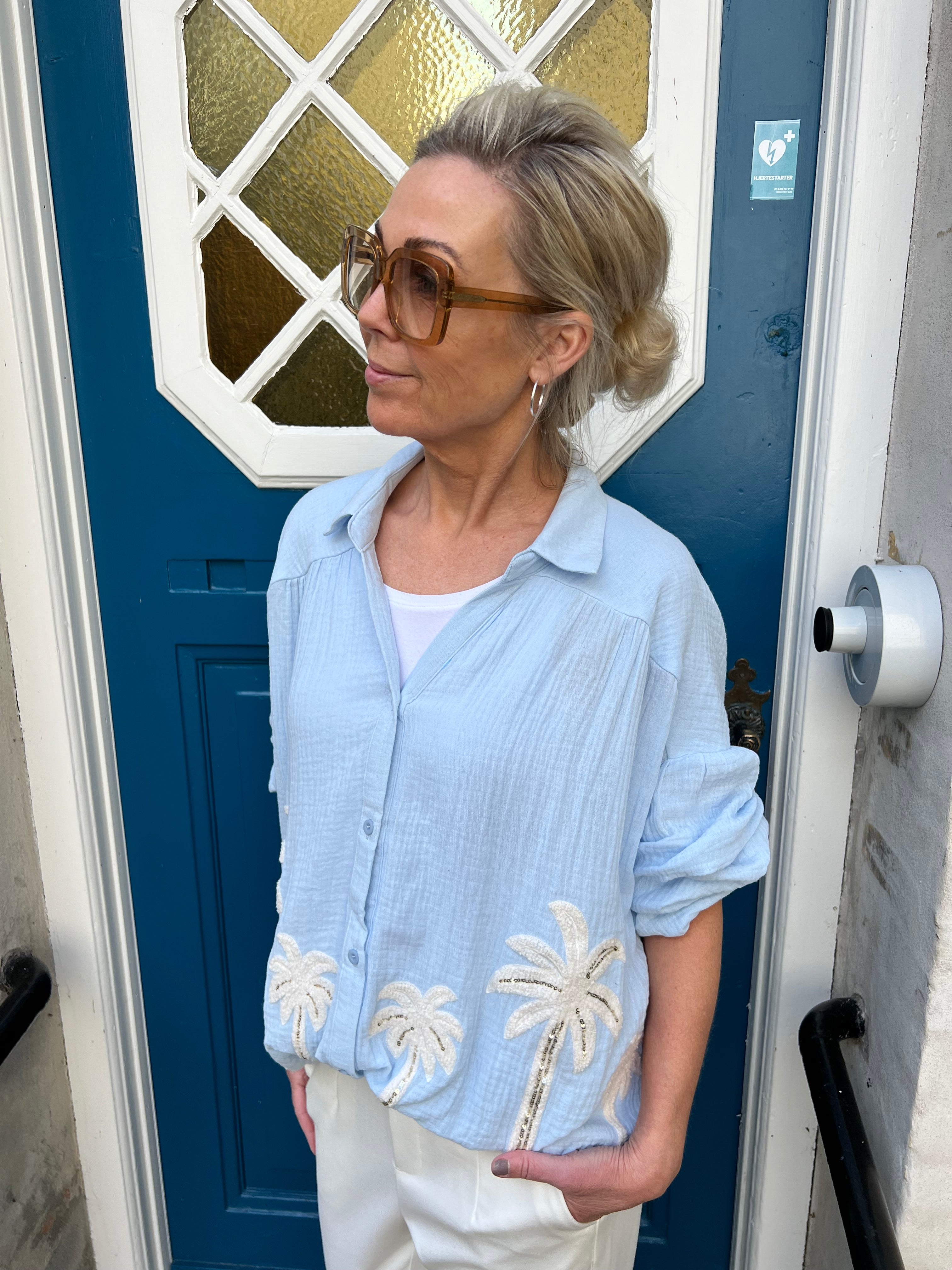 Musy palm shirt blue