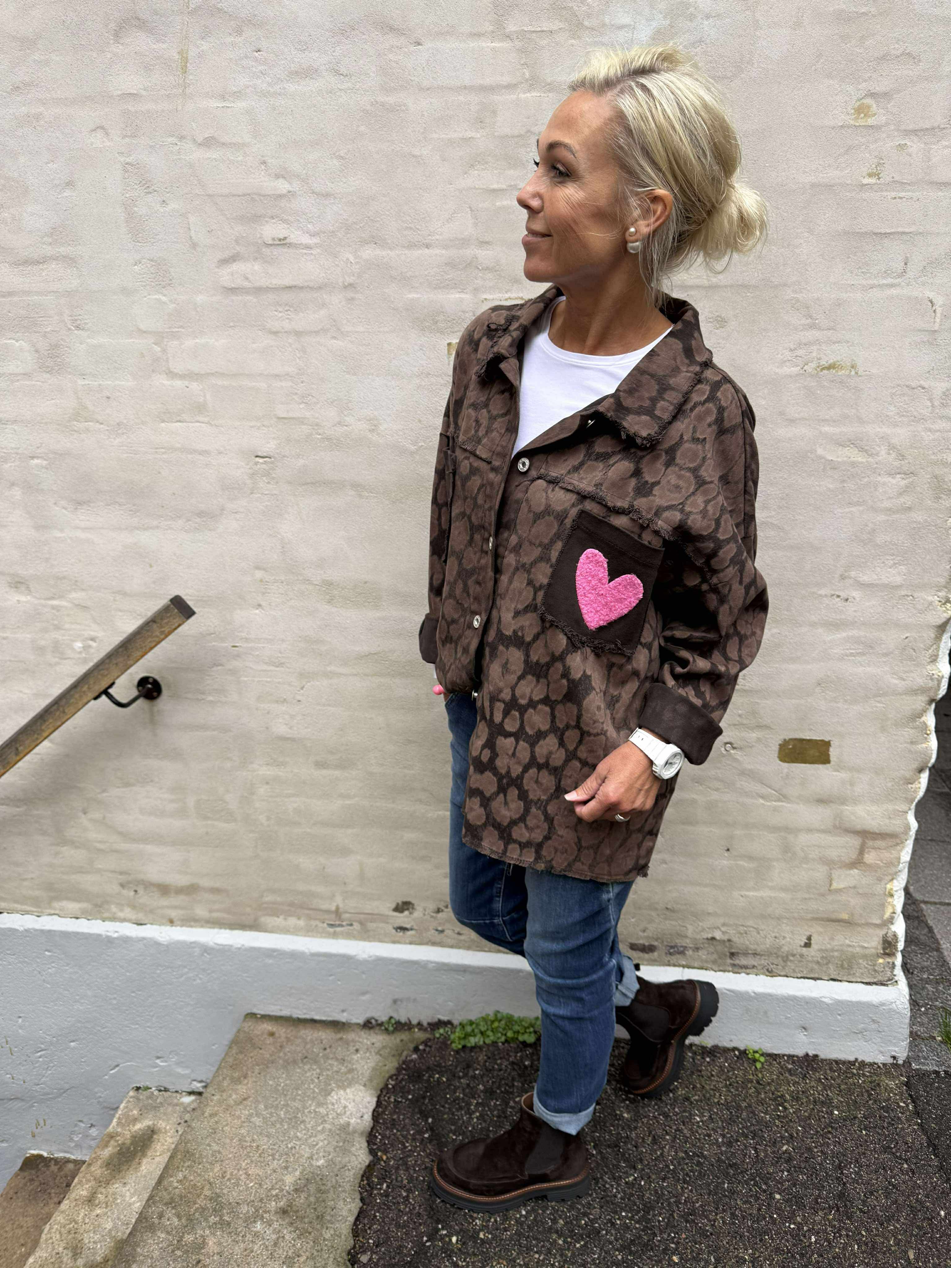 Rock & Love Shirt - Brown Leo