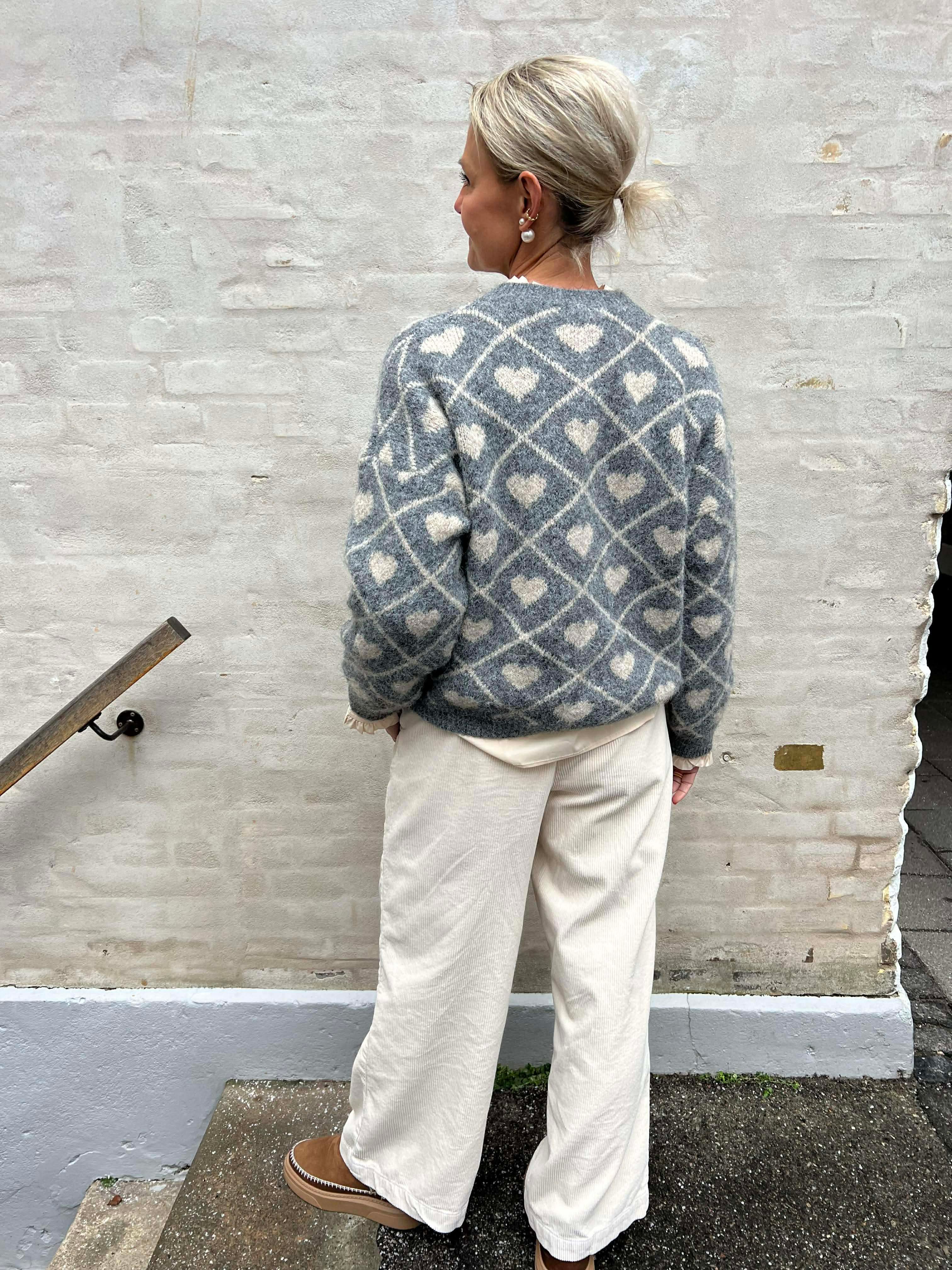 Feray Knit - Grigio/Beige