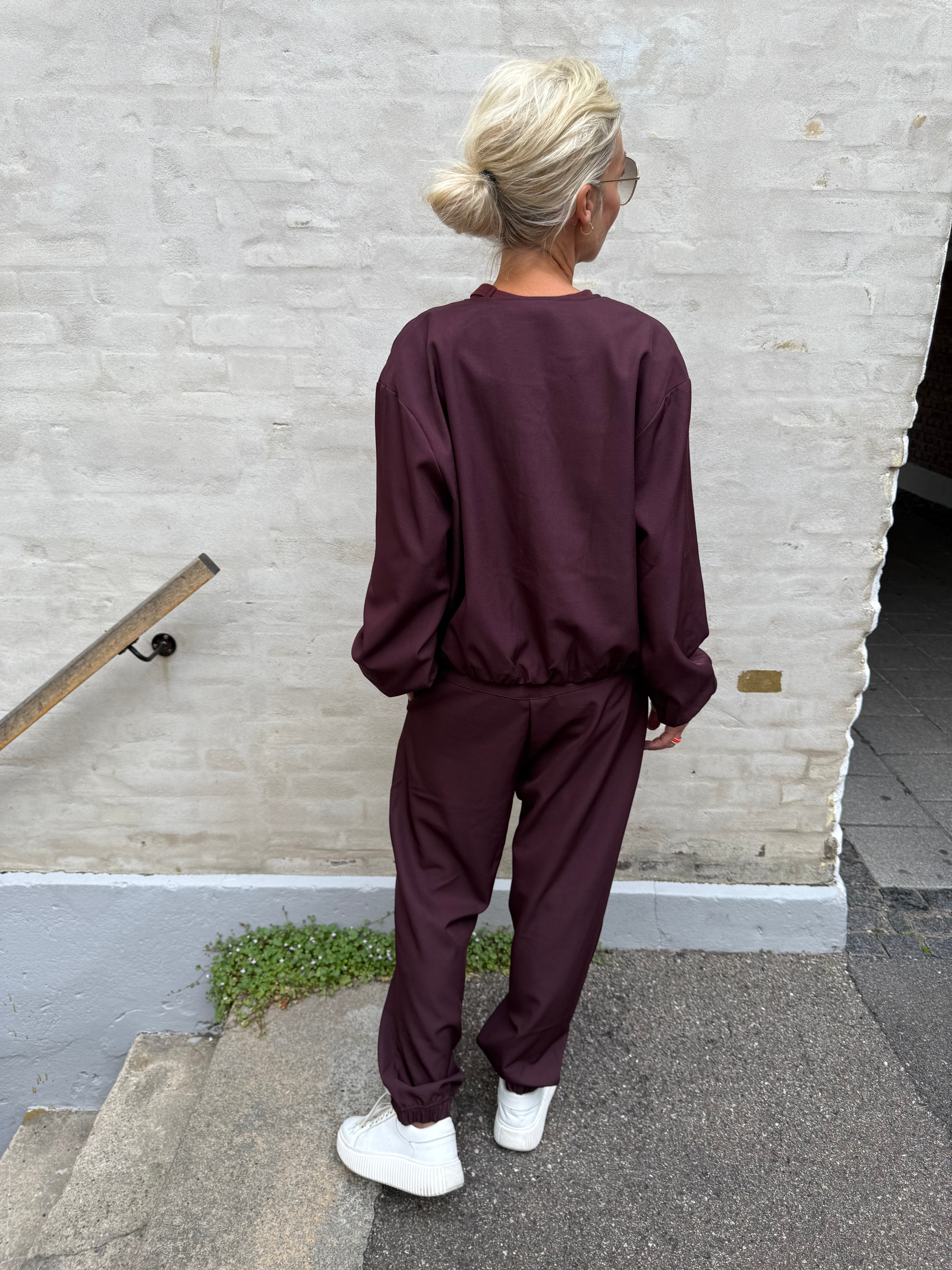 Luna Balloon Zip Jacket - Winered