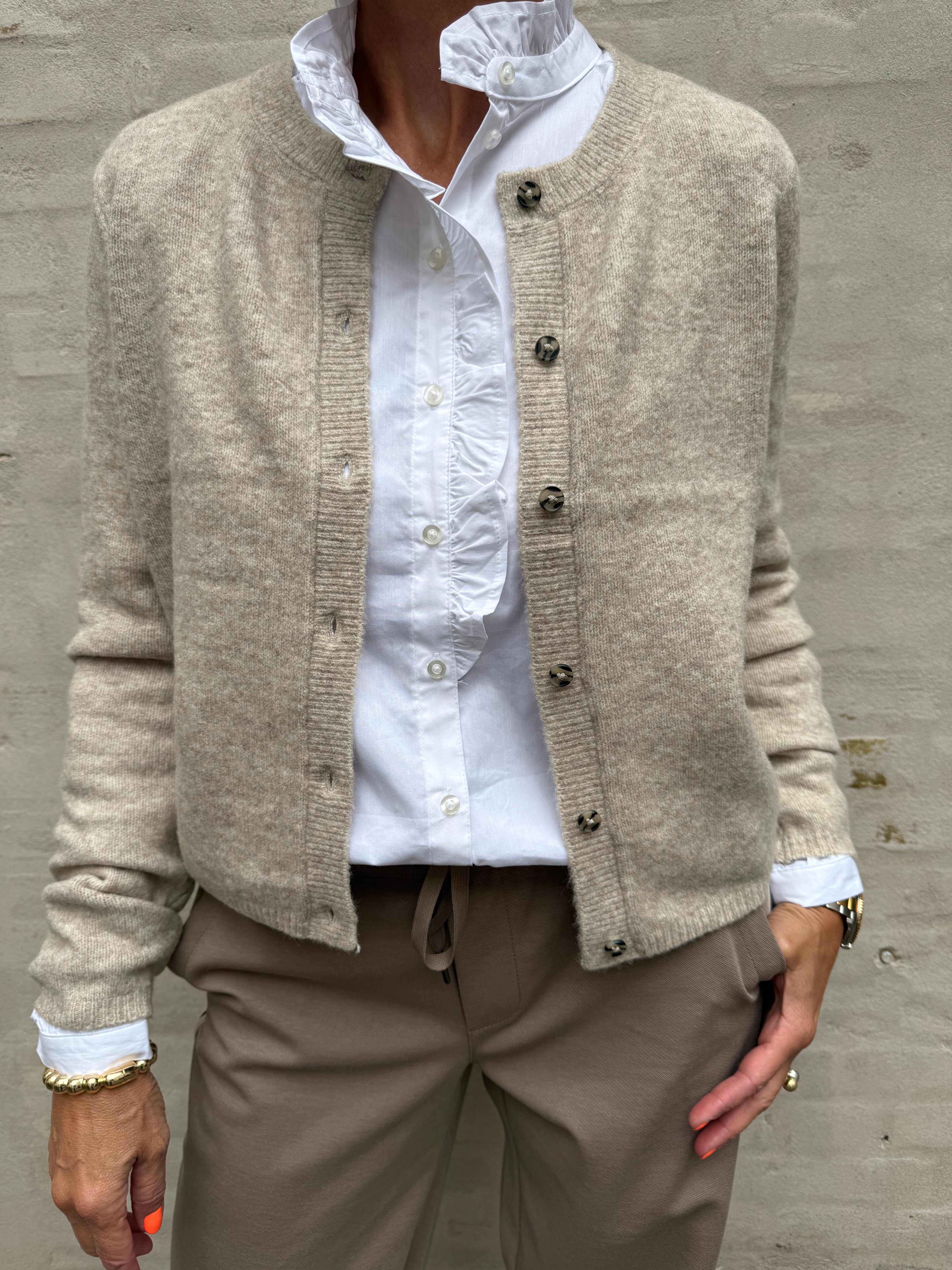 CHLOE LIFE CARDIGAN - Turtledove MELANGE