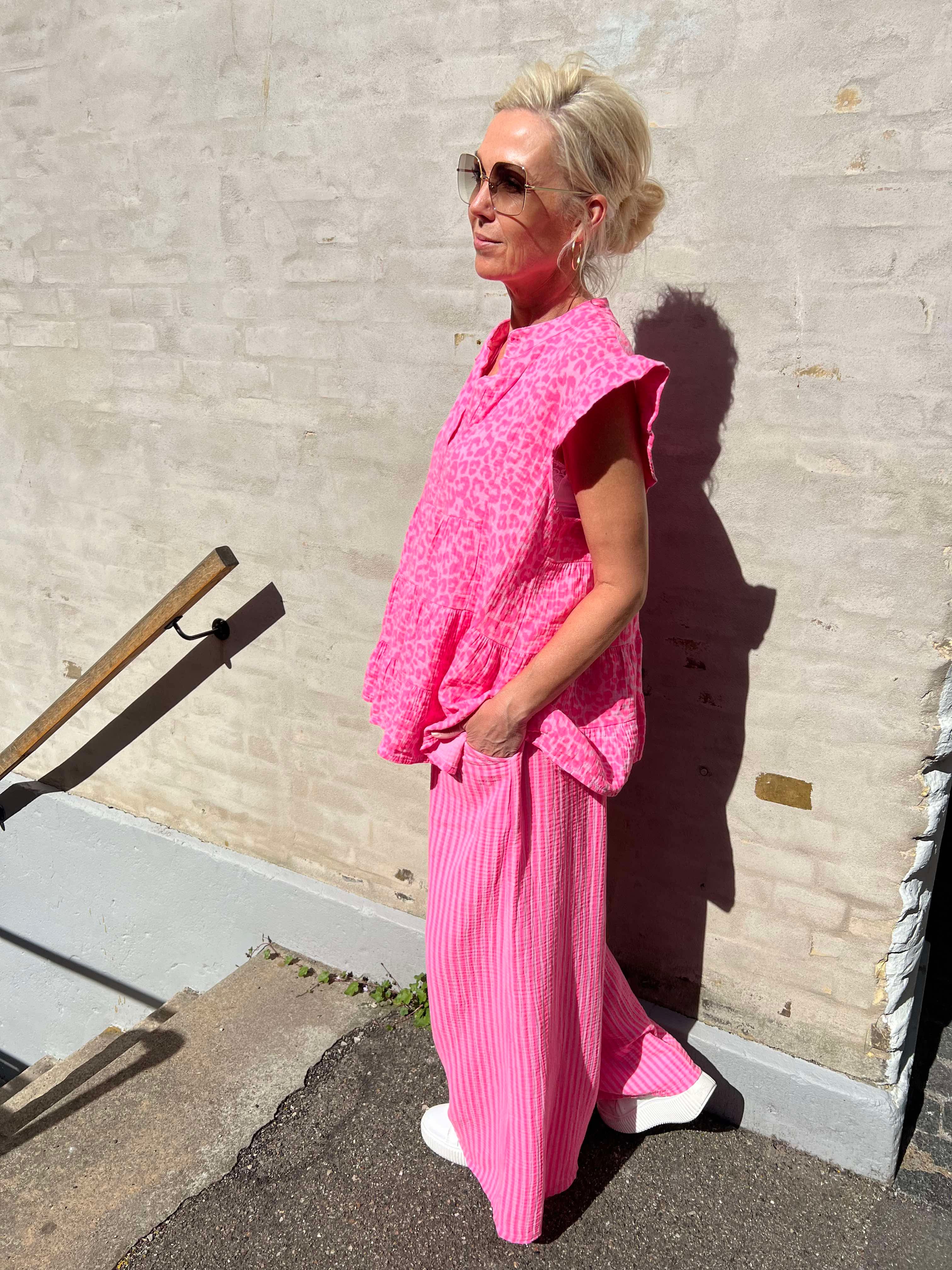 Diddy pant strib pink