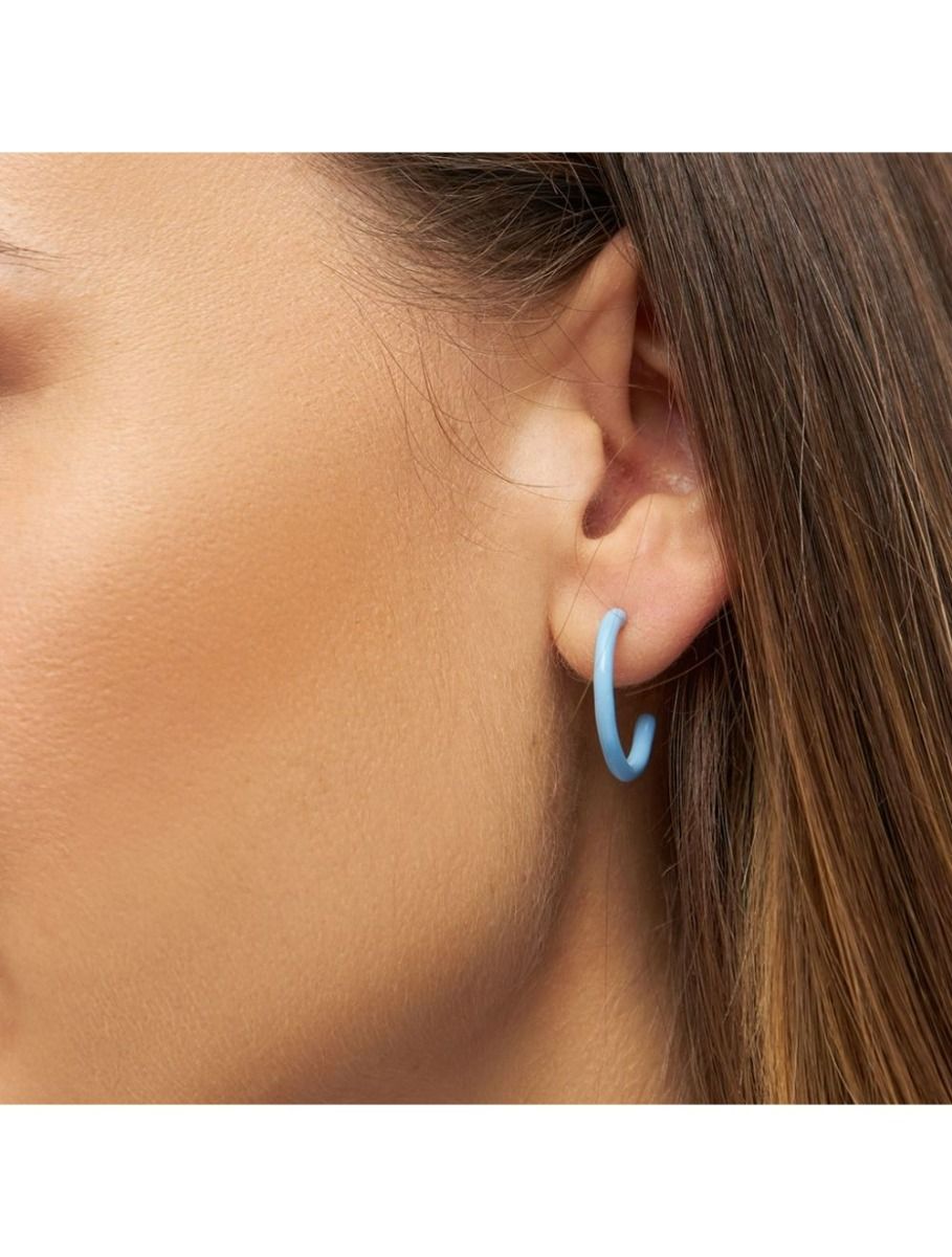 colour hoops medium pair light blue