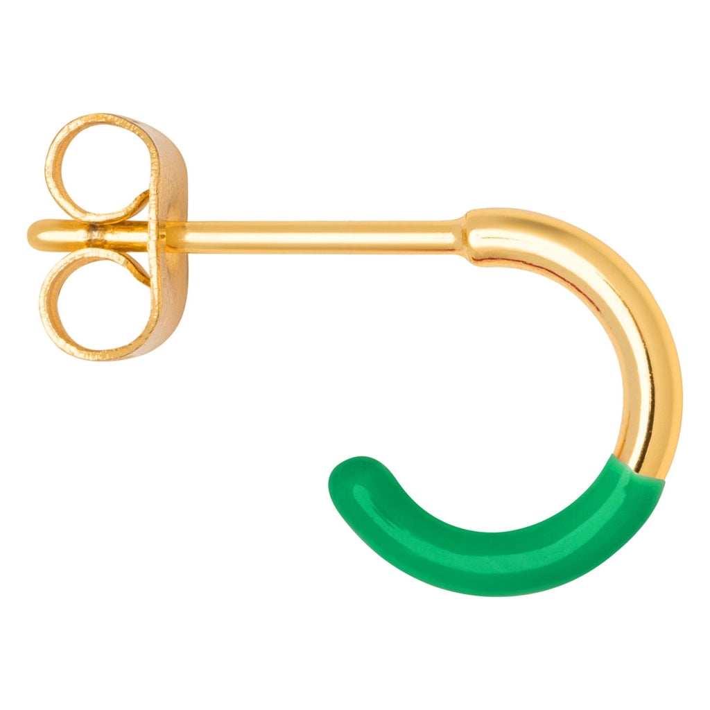 hoop 1pcs half dip light green