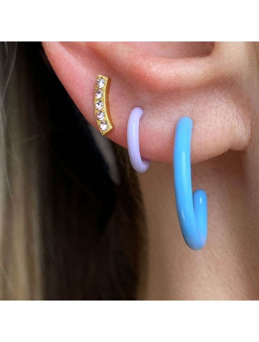 colour hoops medium pair light blue