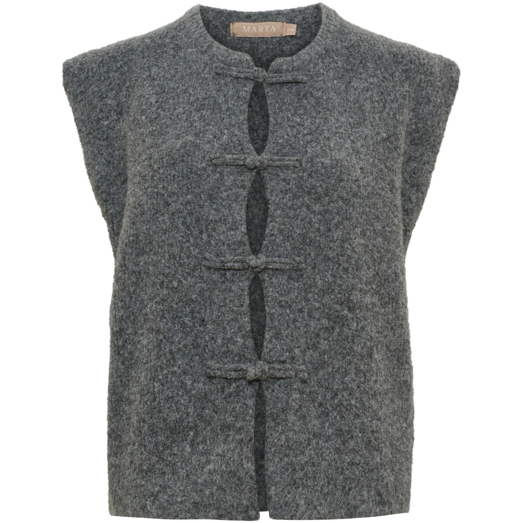 Celestia Knit Vest - Dark Grey