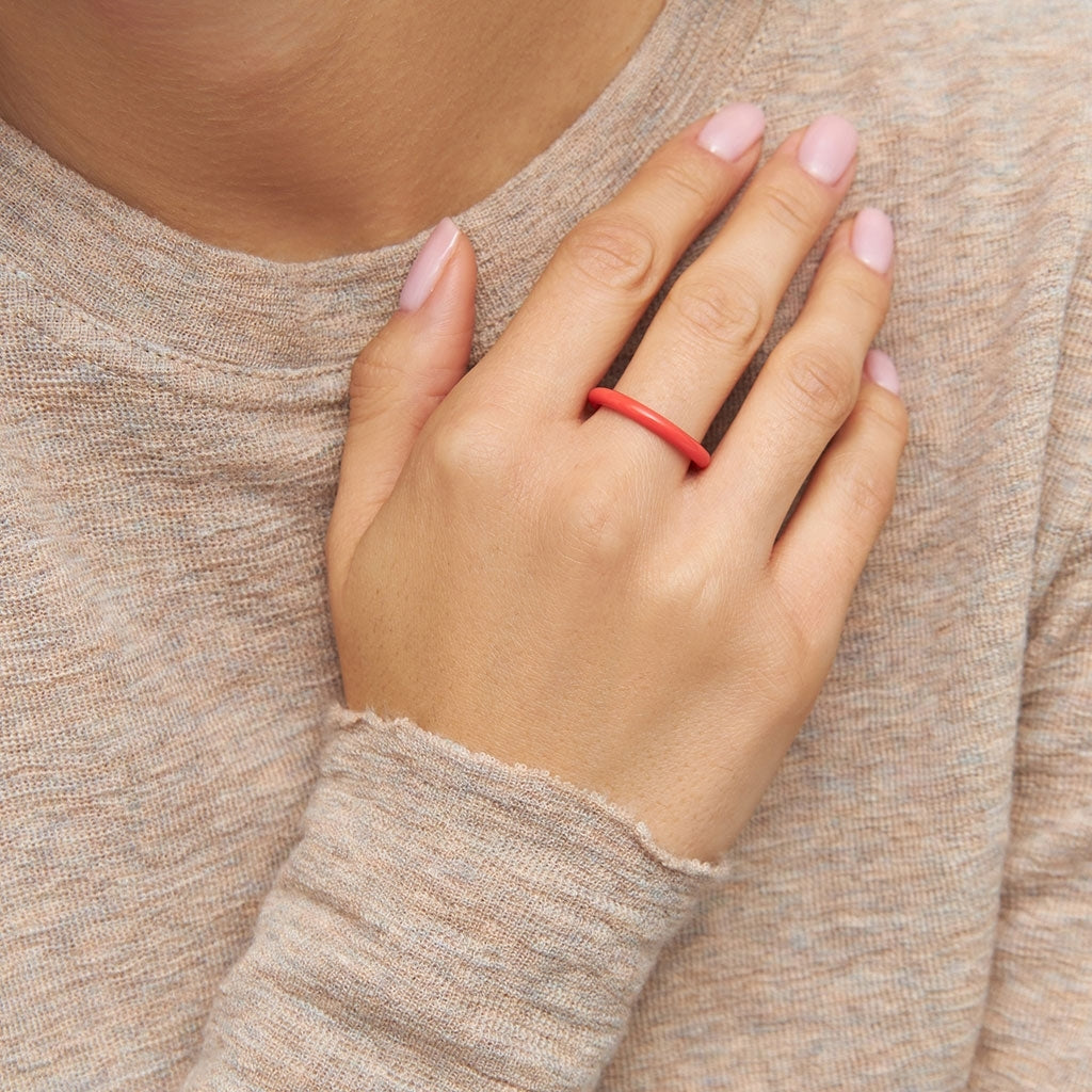 colour ring lipstick red