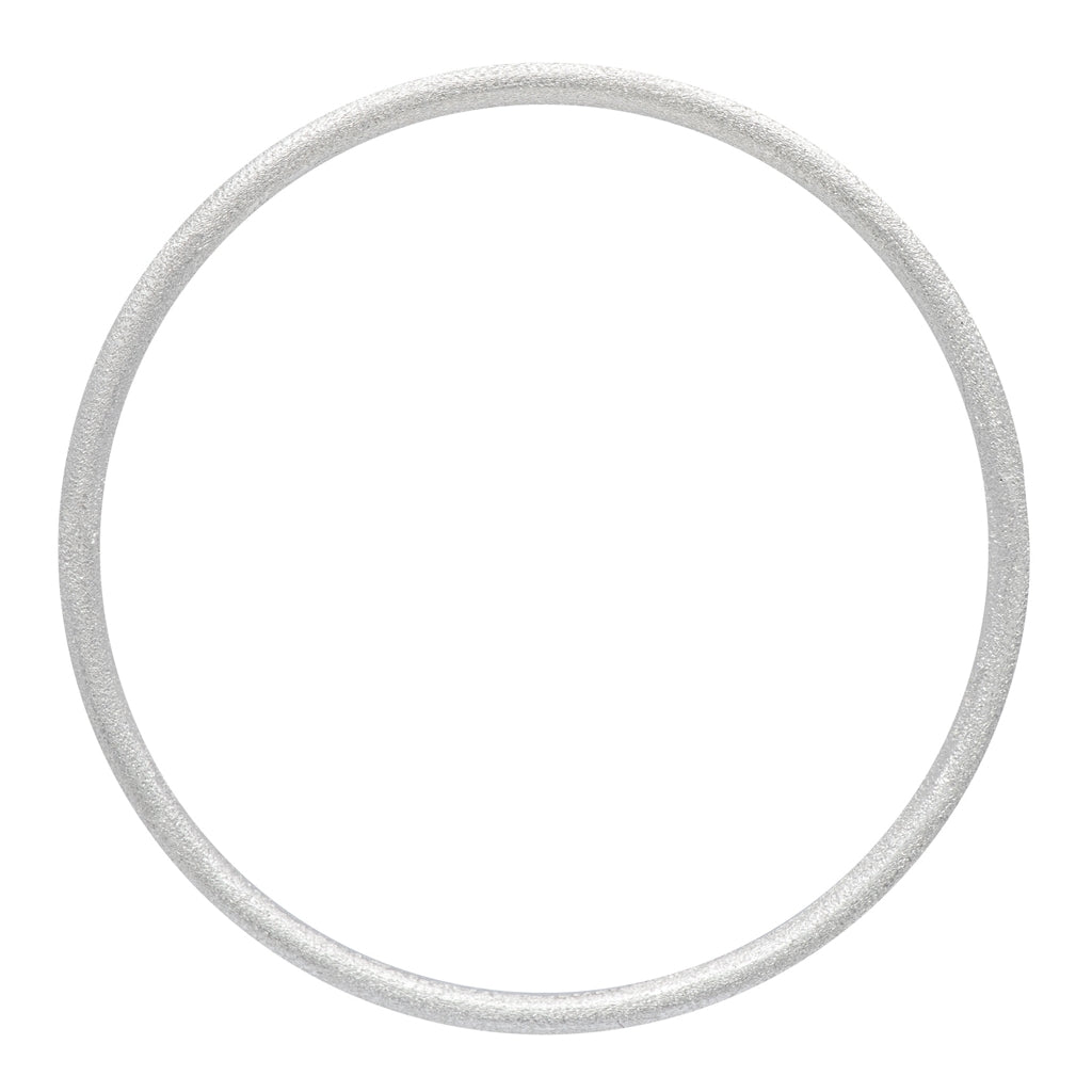 colour bangle bracelet brushed silver