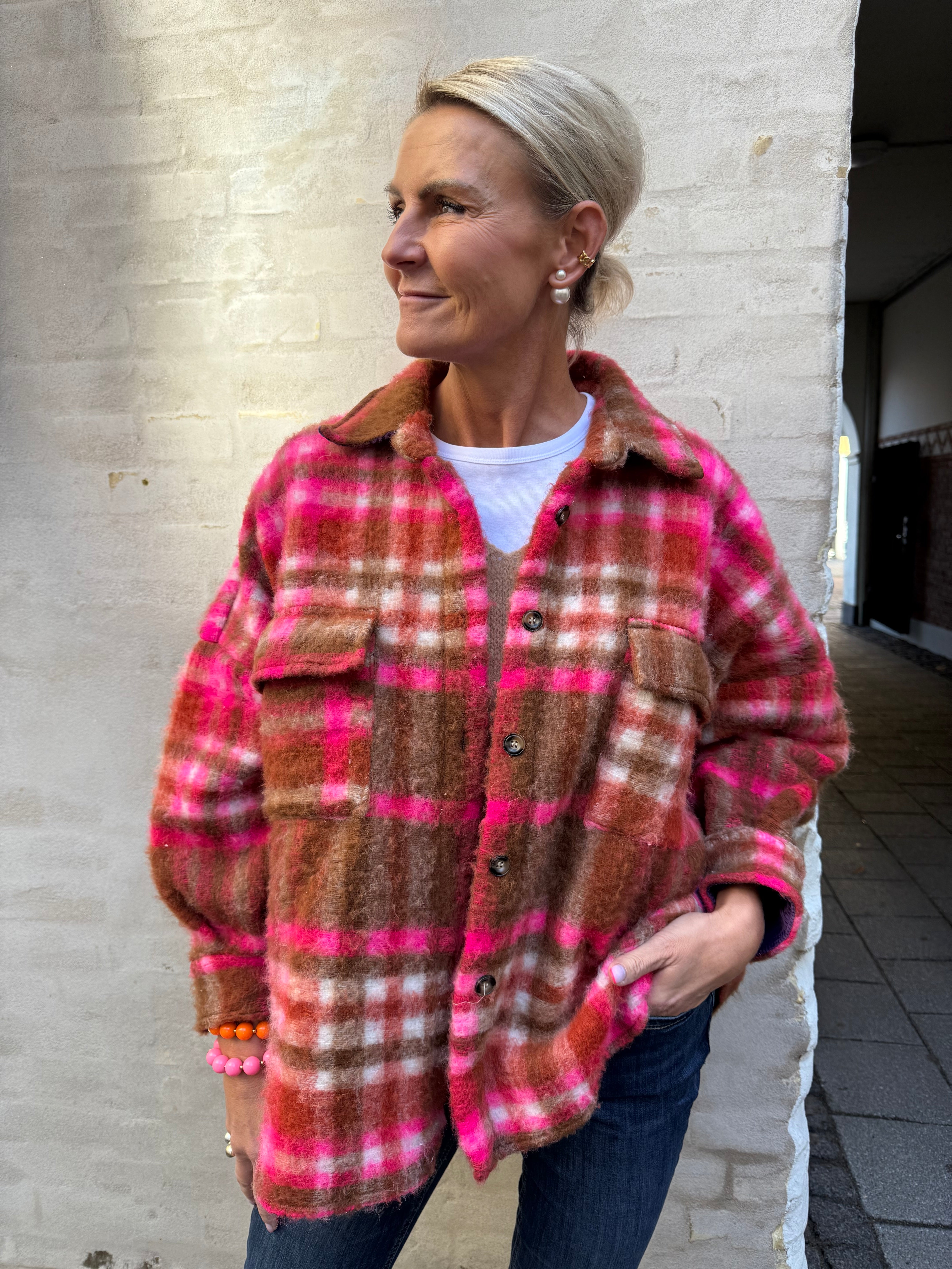 Giacca Jakke - Brown/Pink Check