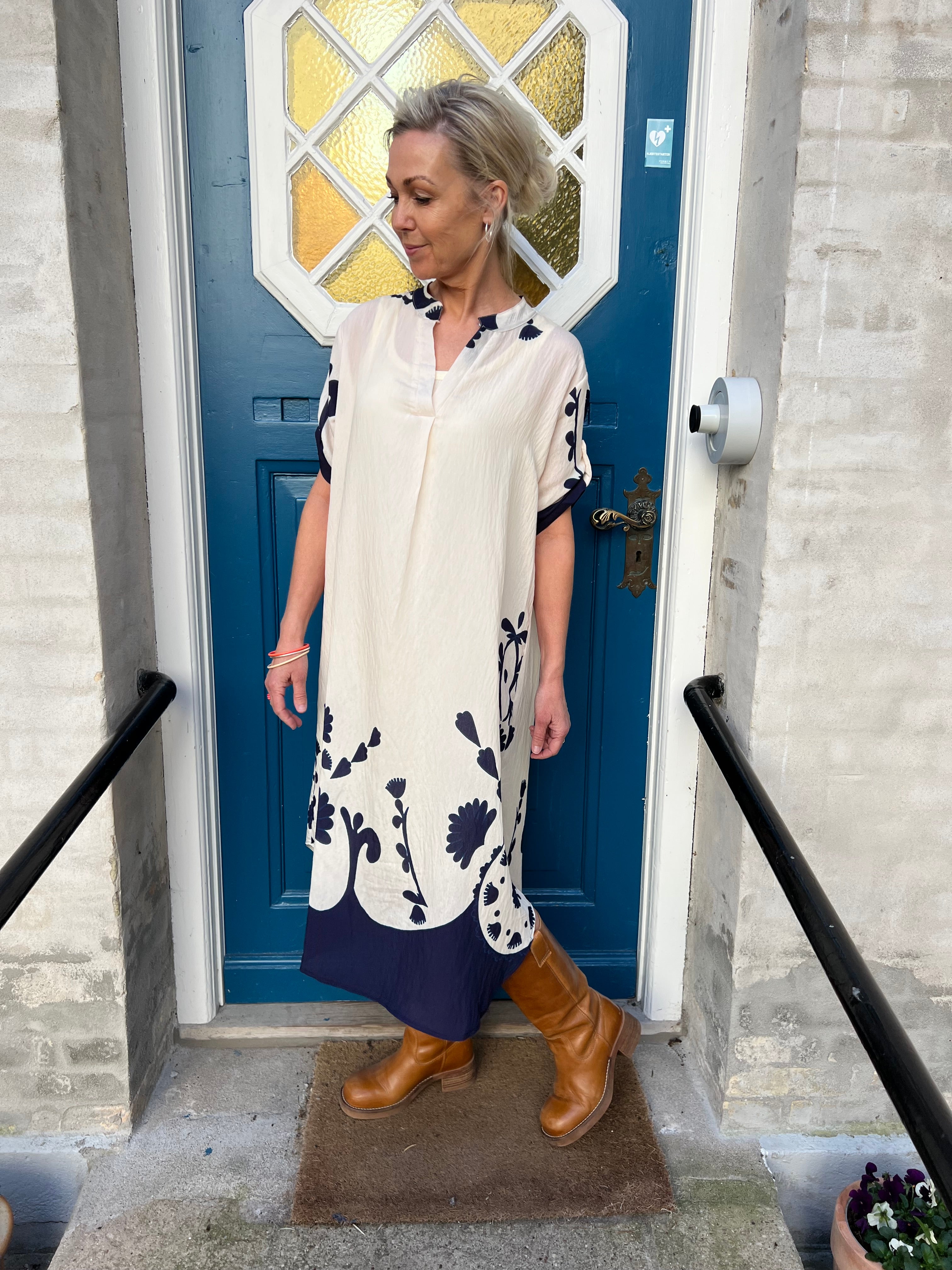 Helma dress blue