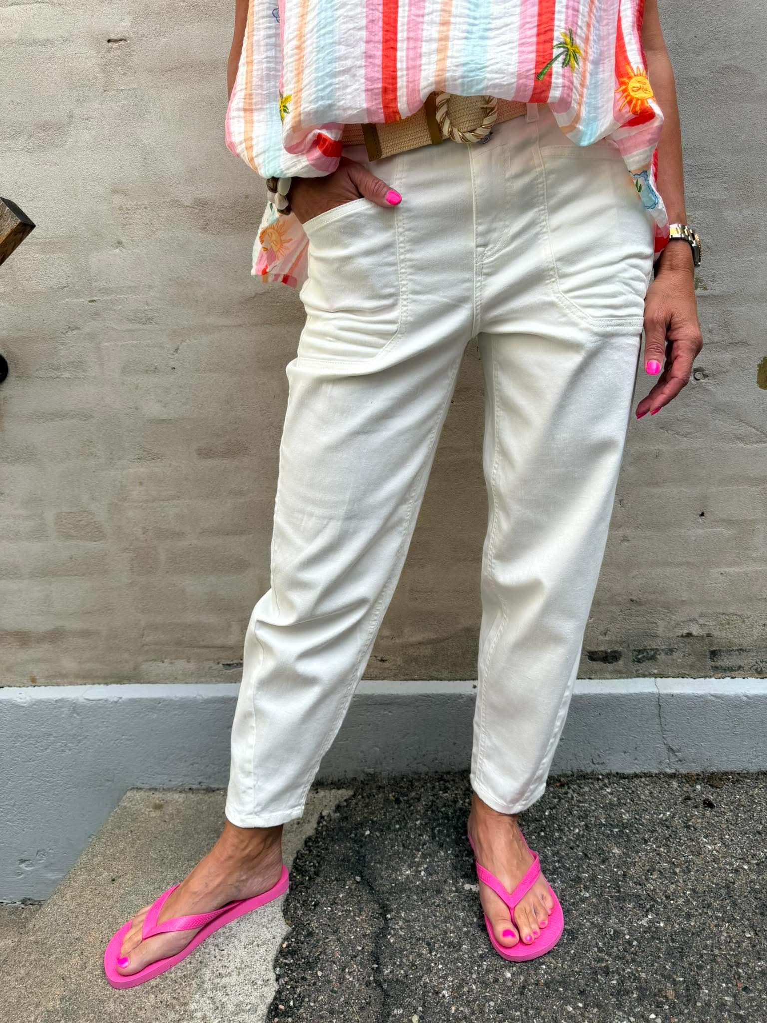 Karlie Barrel High Waist - Äkta ljusblå