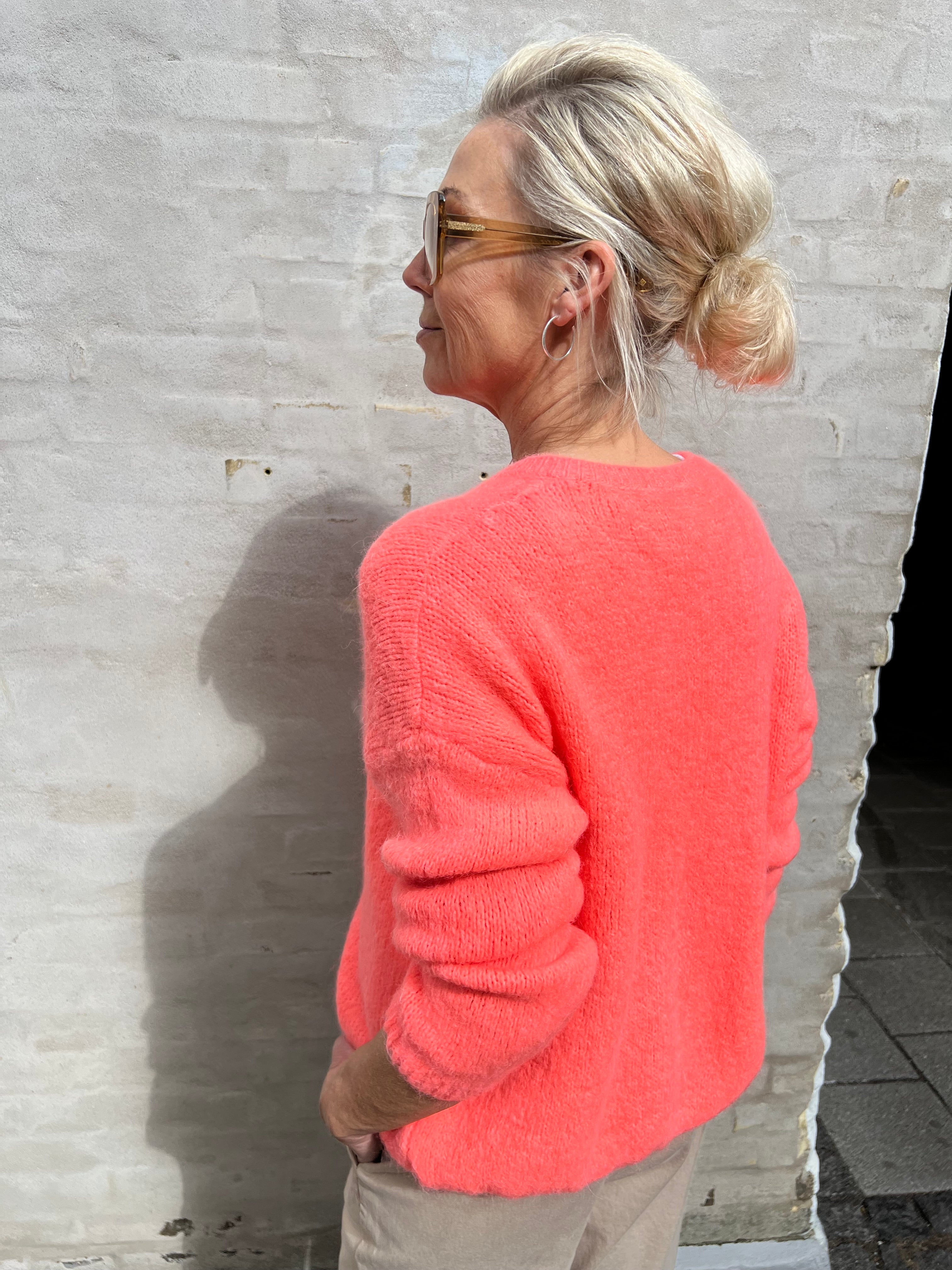 Carmella cardigan coral