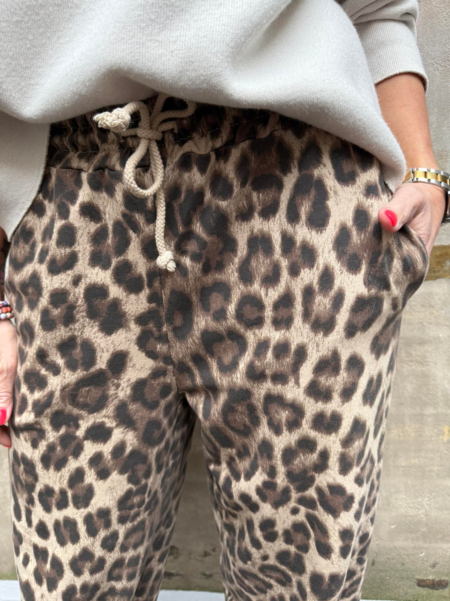 Leo Sweat Pants - Leo light brown