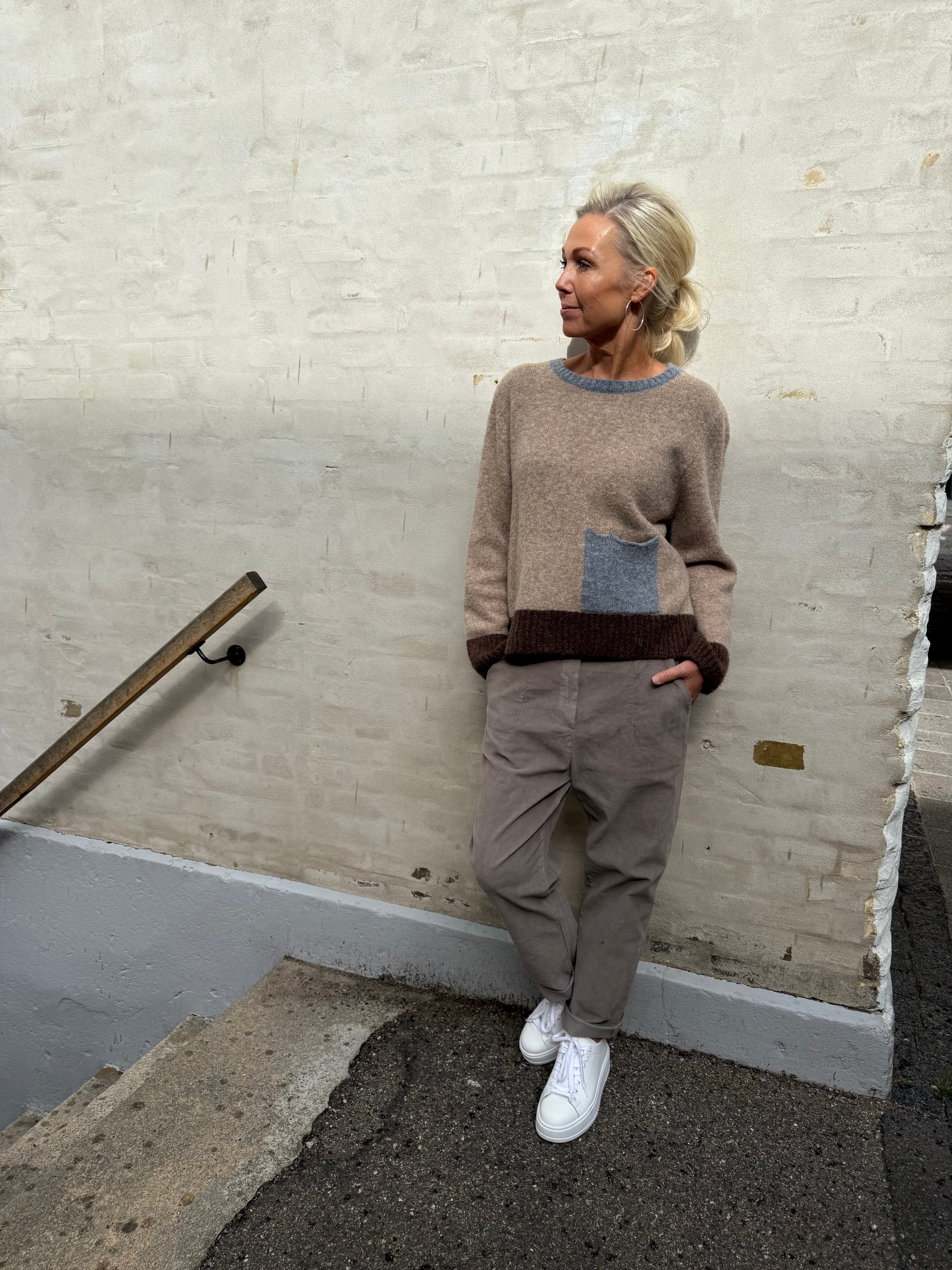 Elora Knit - Camel Denim
