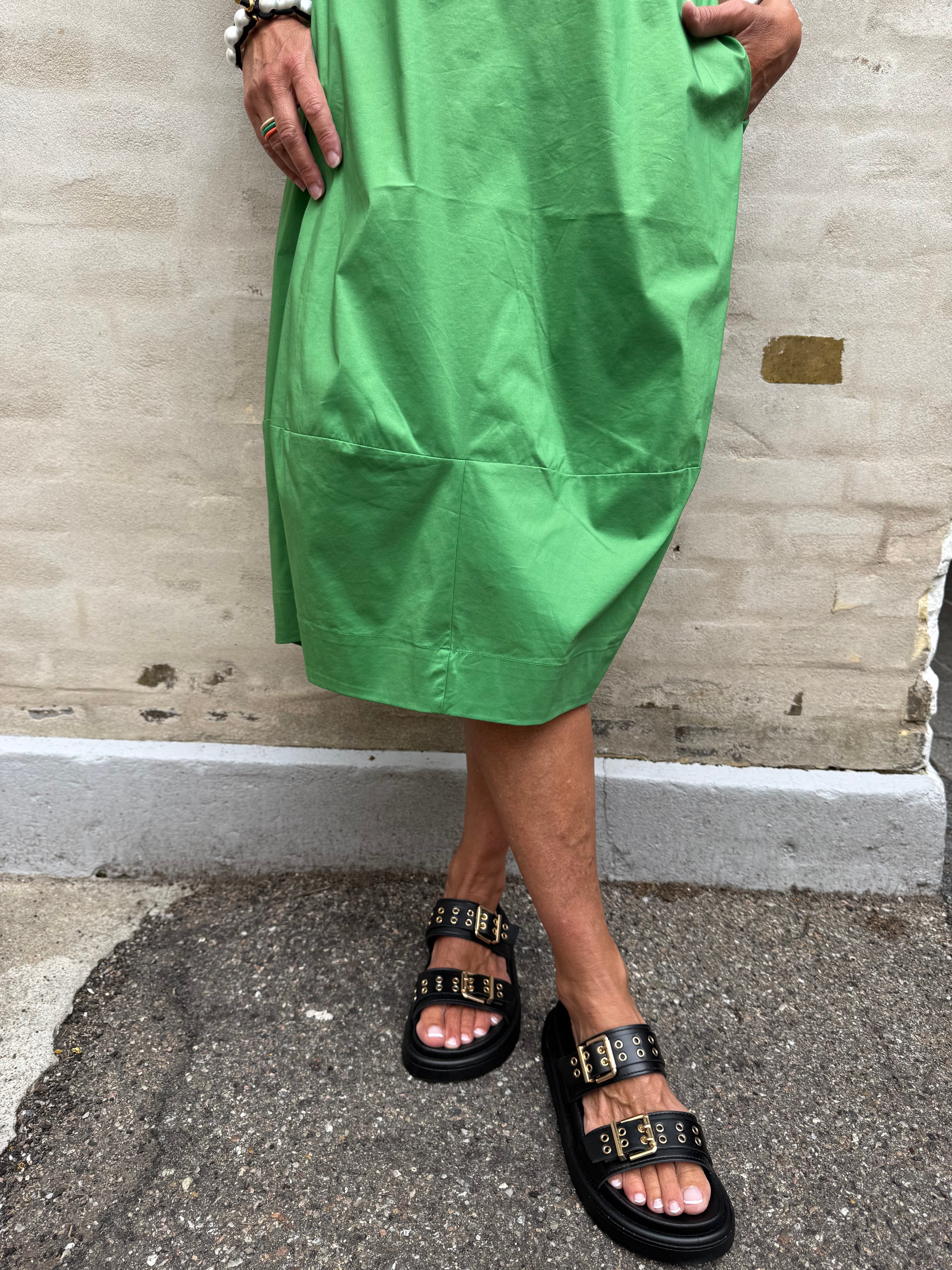 Antoinett SS Placket Dress - Mint Green
