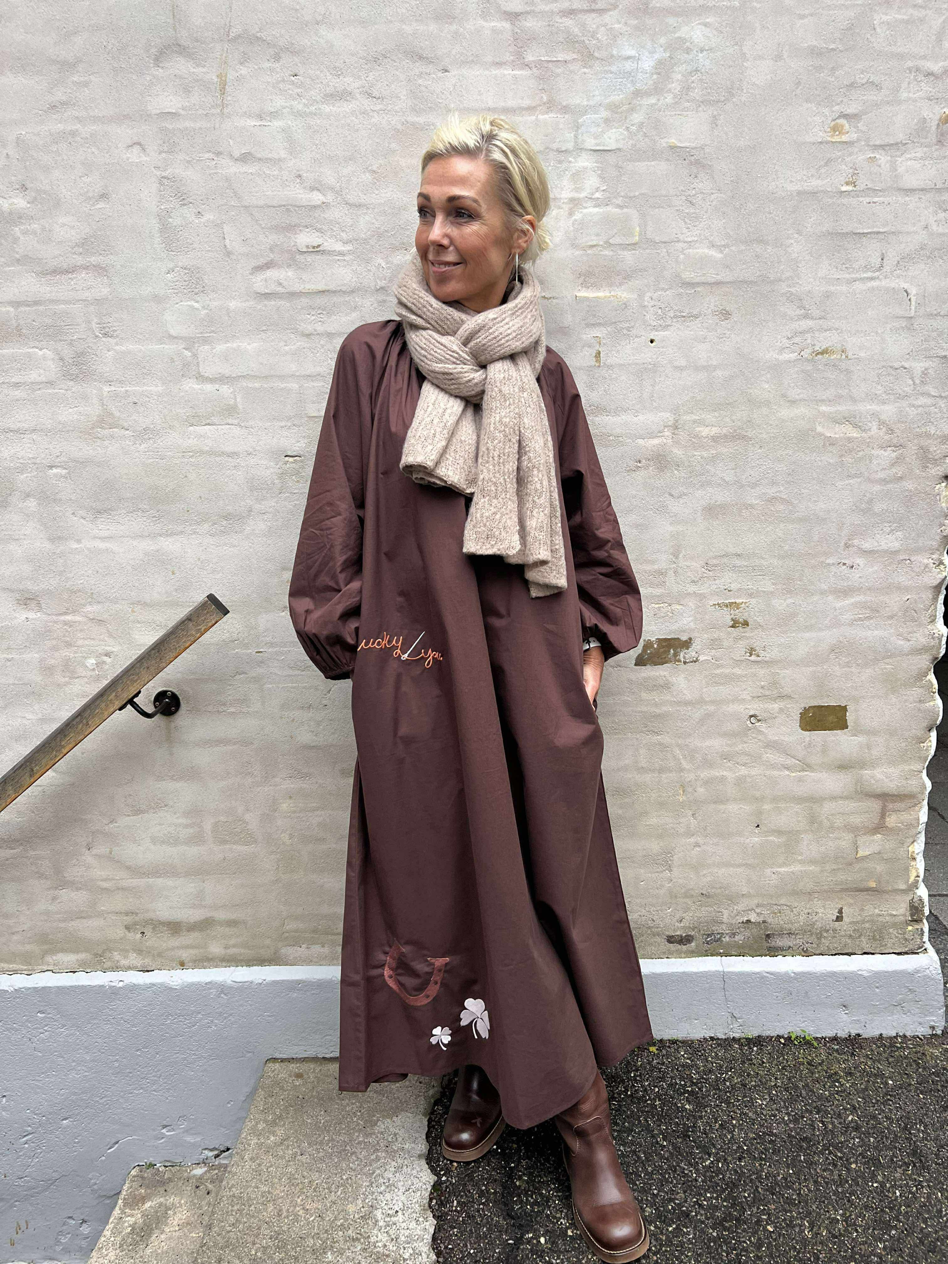 Robella Lux scarf - Taupe