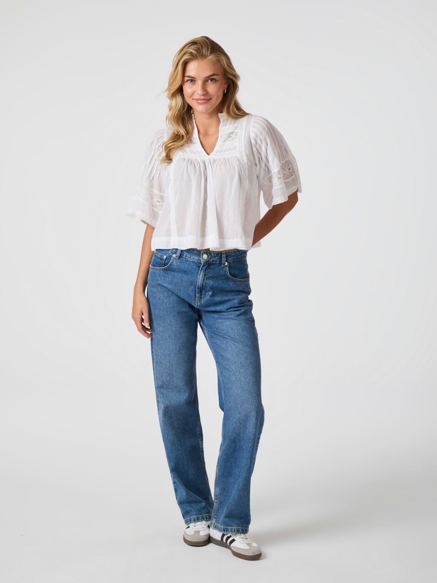 Siama voile blouse white