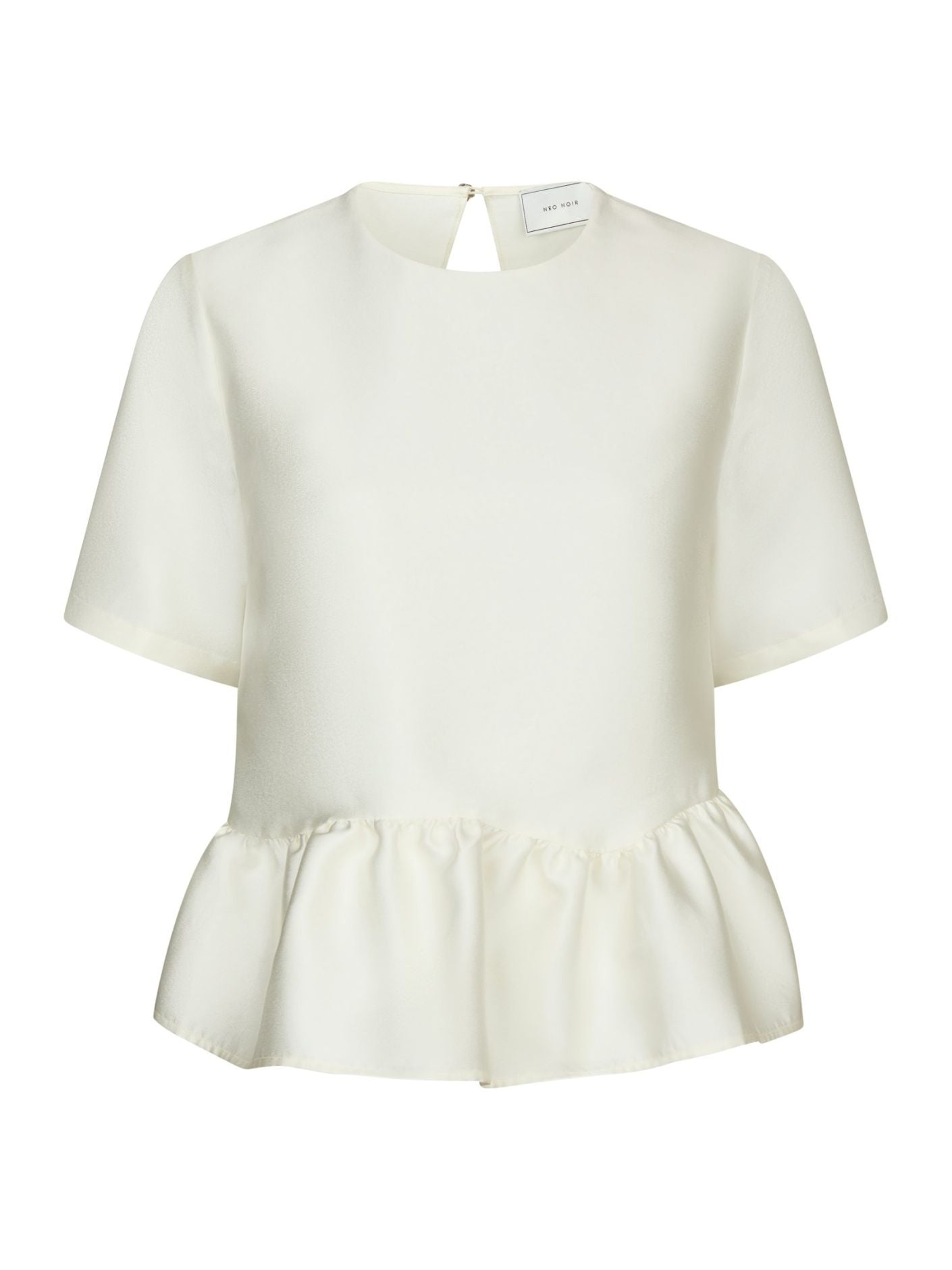 Alva Dull Satin Blouse Ivory