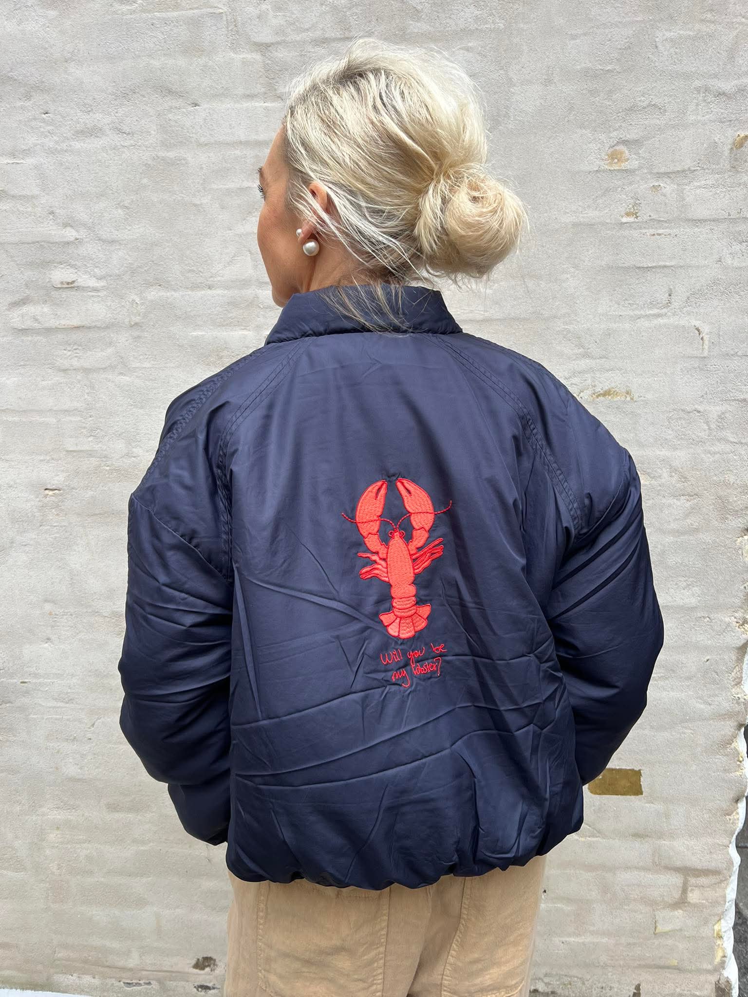 Lobster Bomber jacket - Navy Blue
