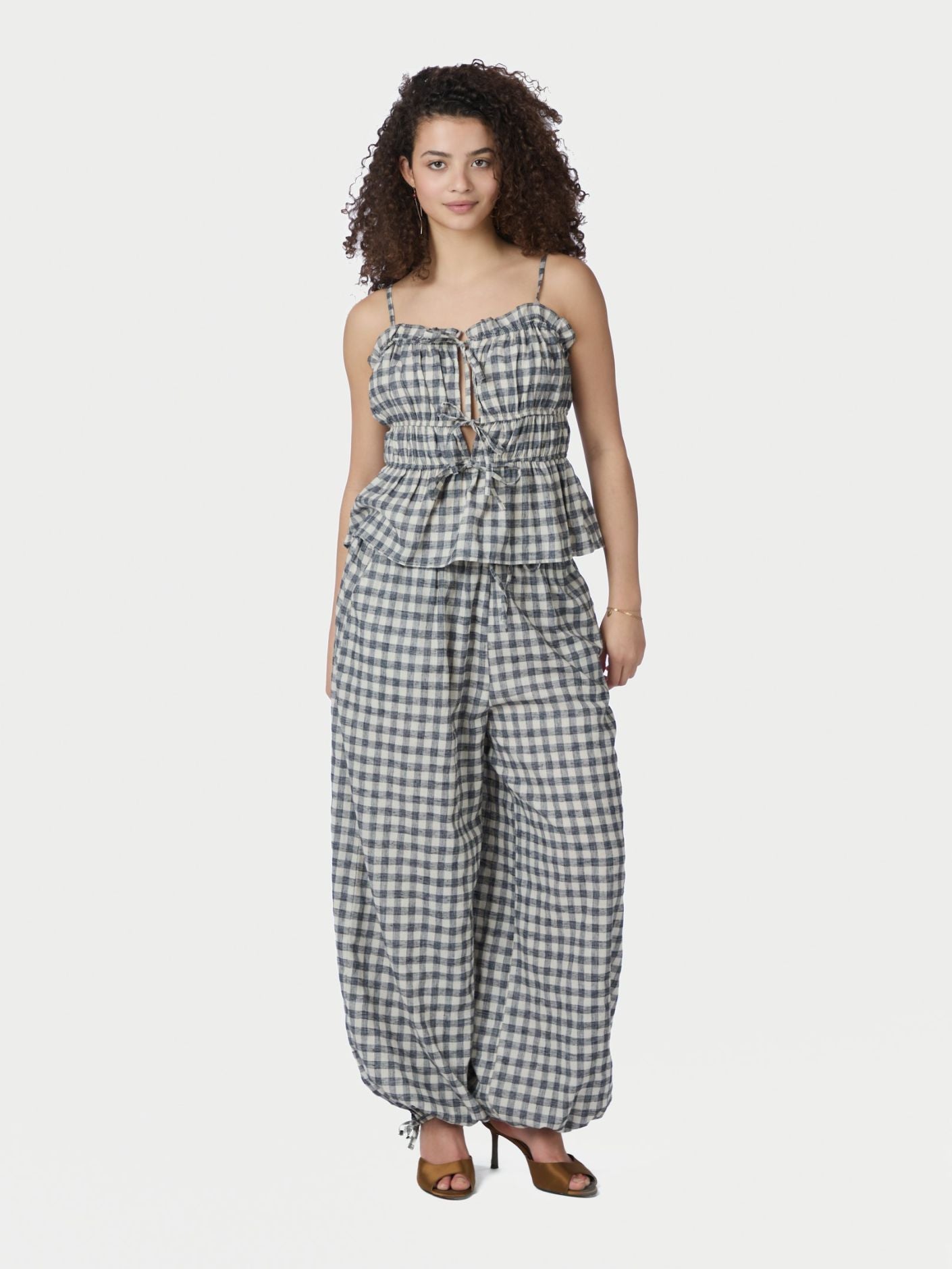 Seylor Check Top - Black
