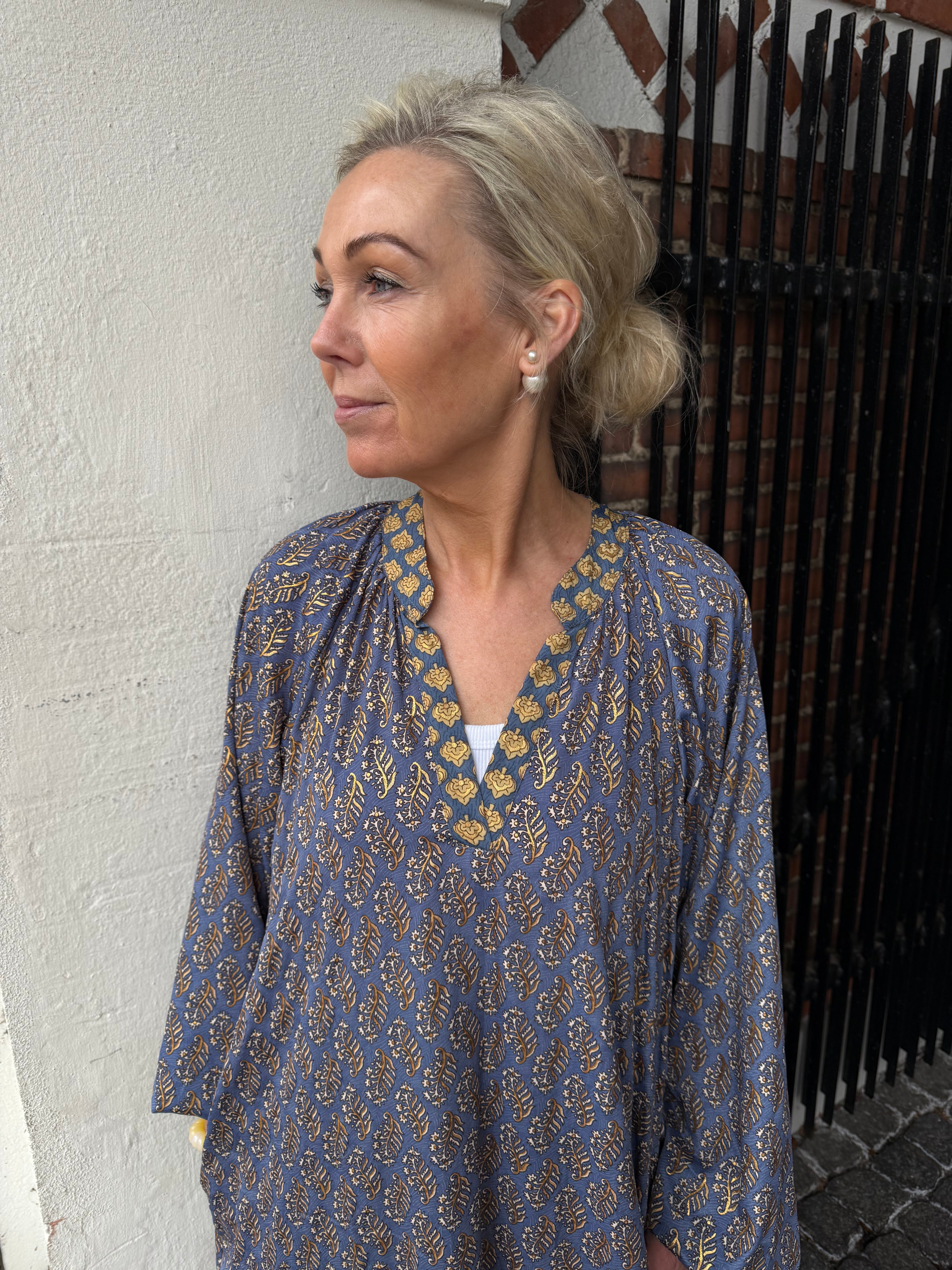LUNA Nelly dress - Blue Mist Multi