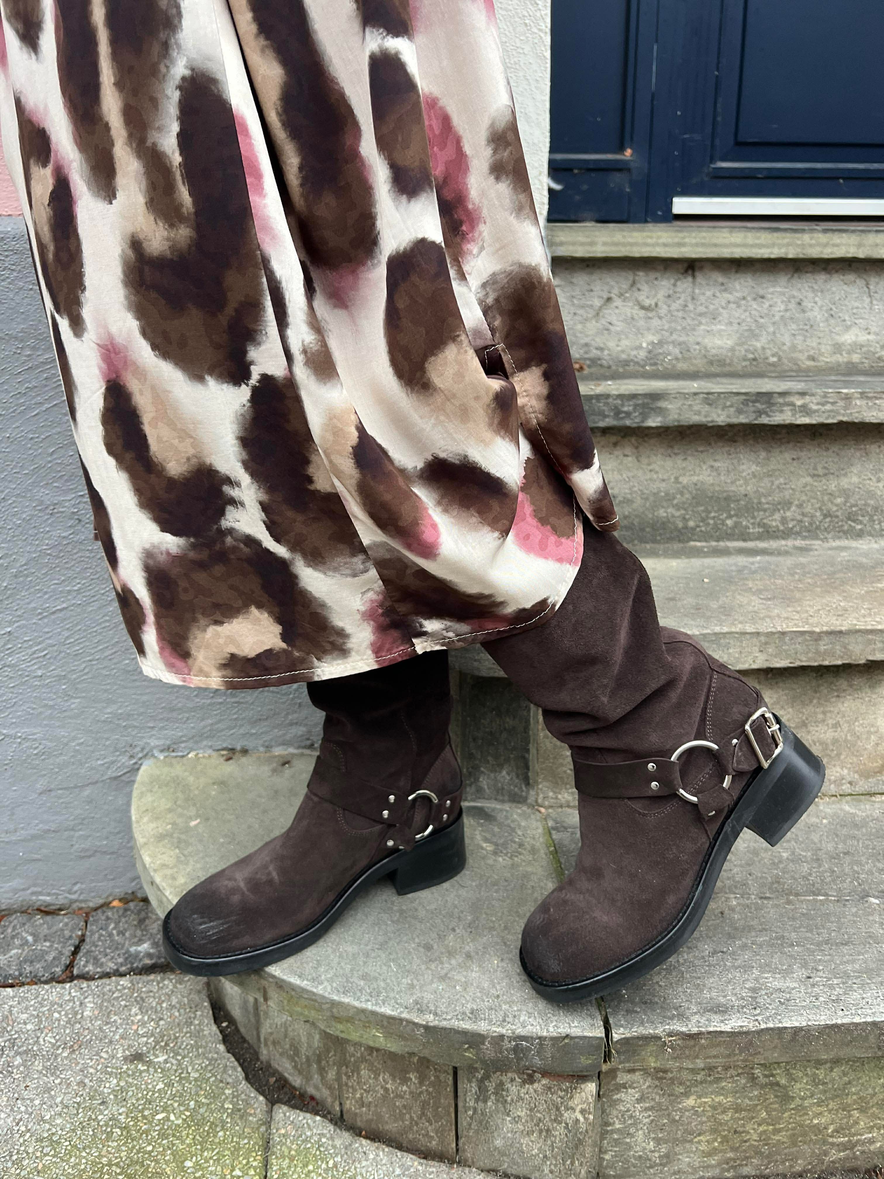 KENNA shirt dress - Brown Rose