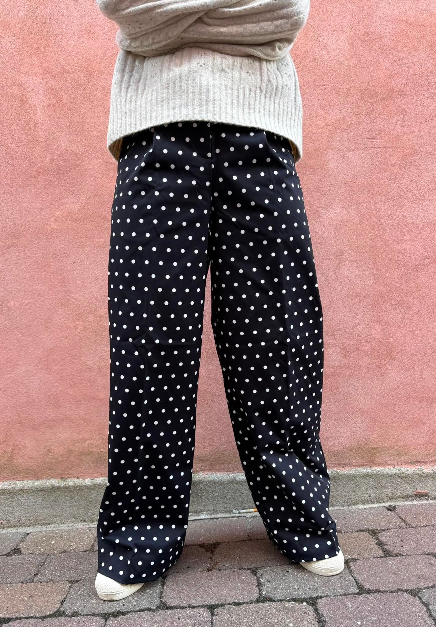 Malba Dot Pants - Black