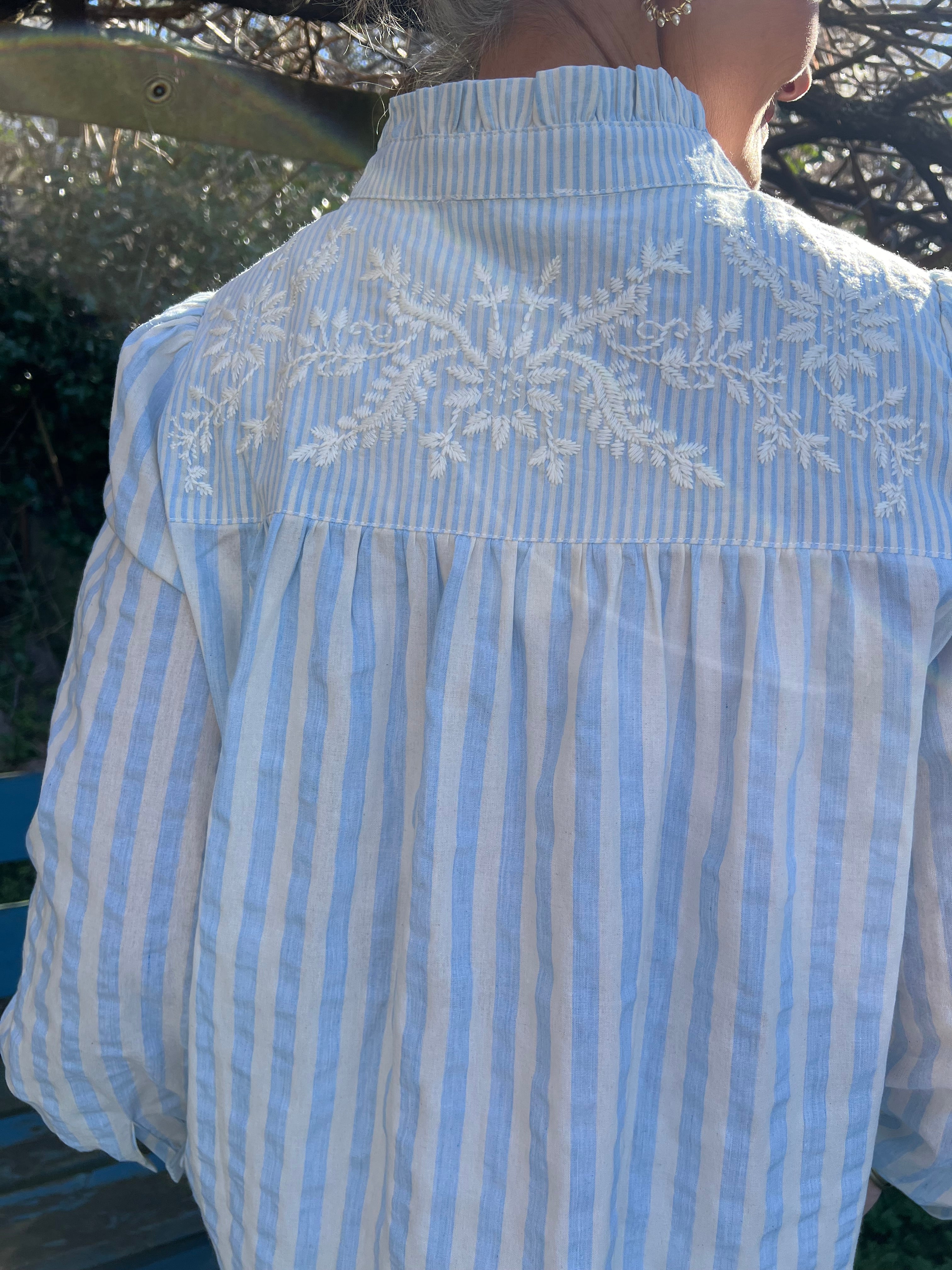 Musy shirt blue stripe