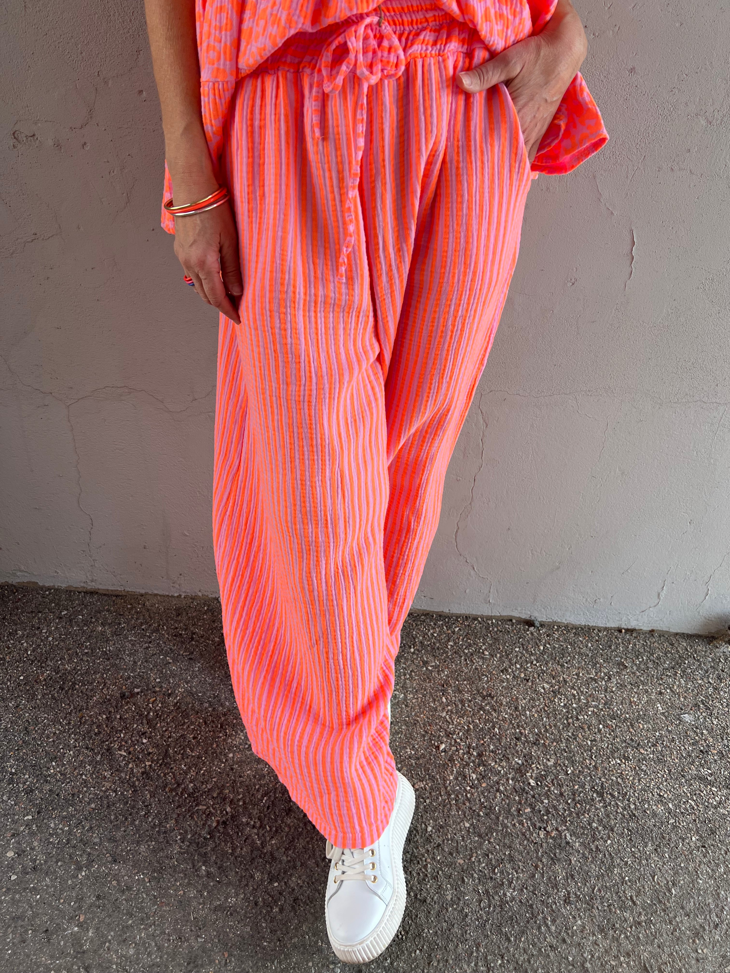 Diddy pant strib orange