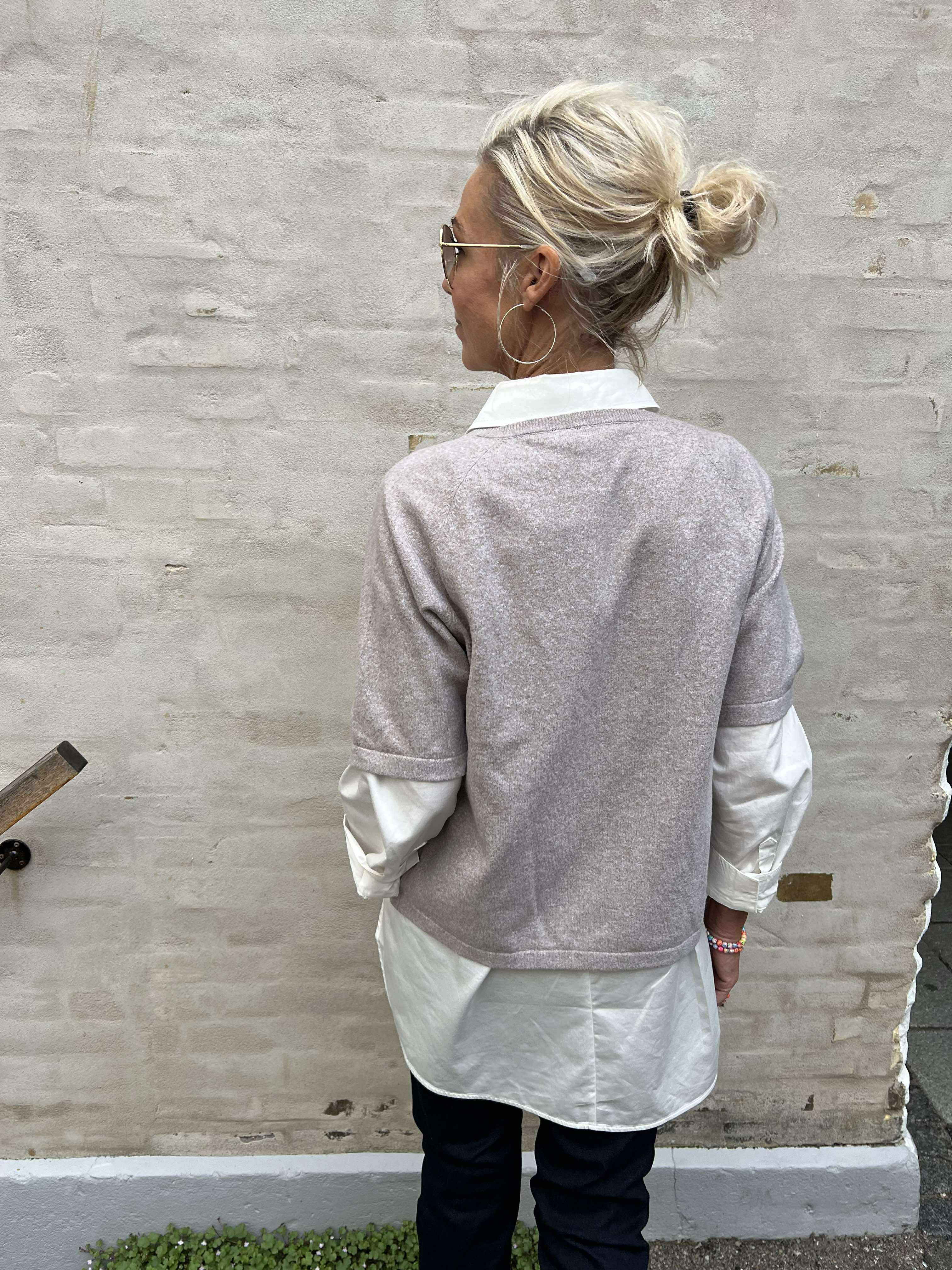 Bree Knit Cardigan - Crockery Melange