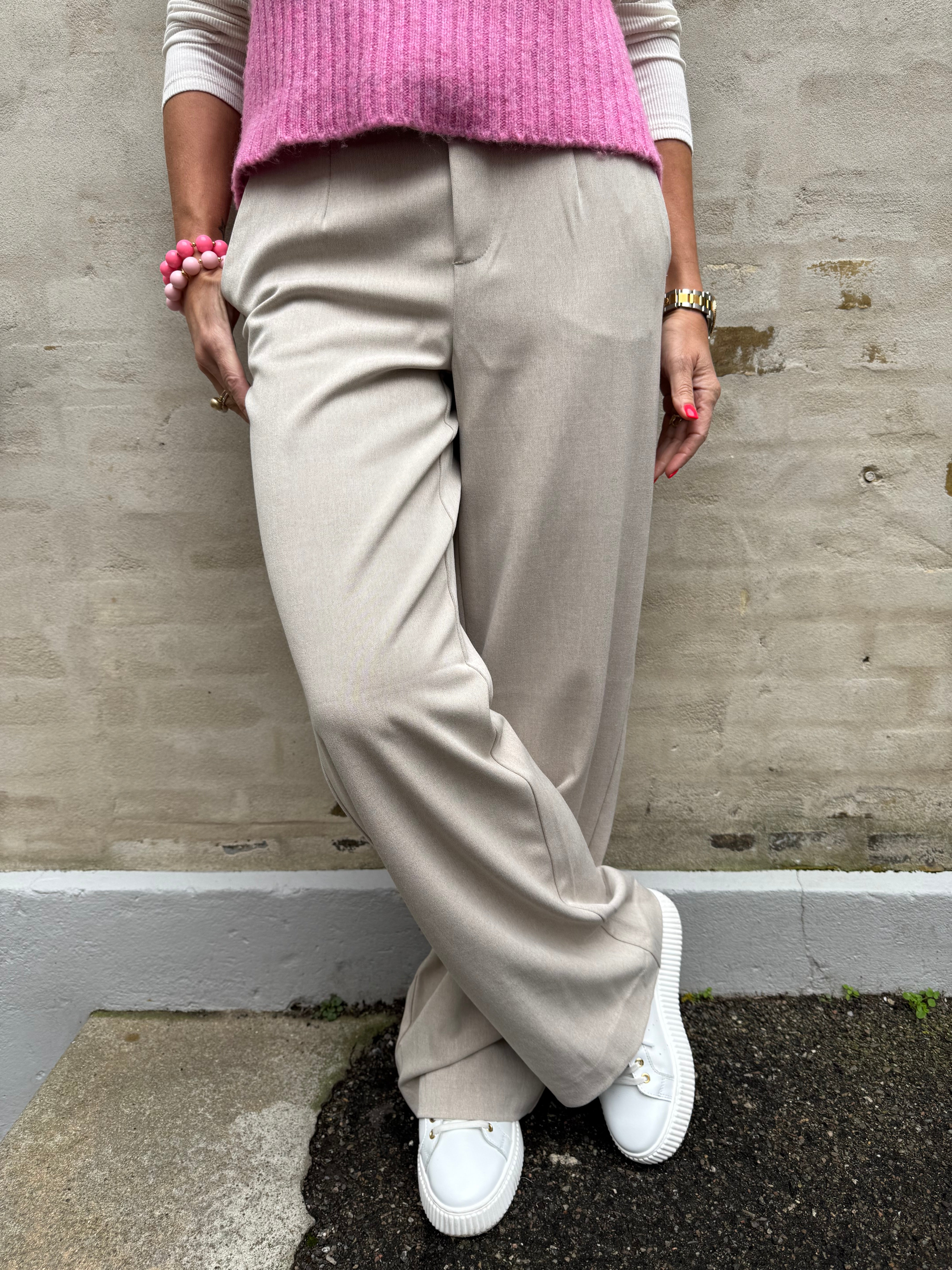 Lisa WIDE pant - Humus Melange