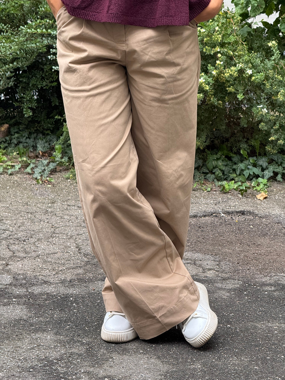Malba Solid Pants - Camel