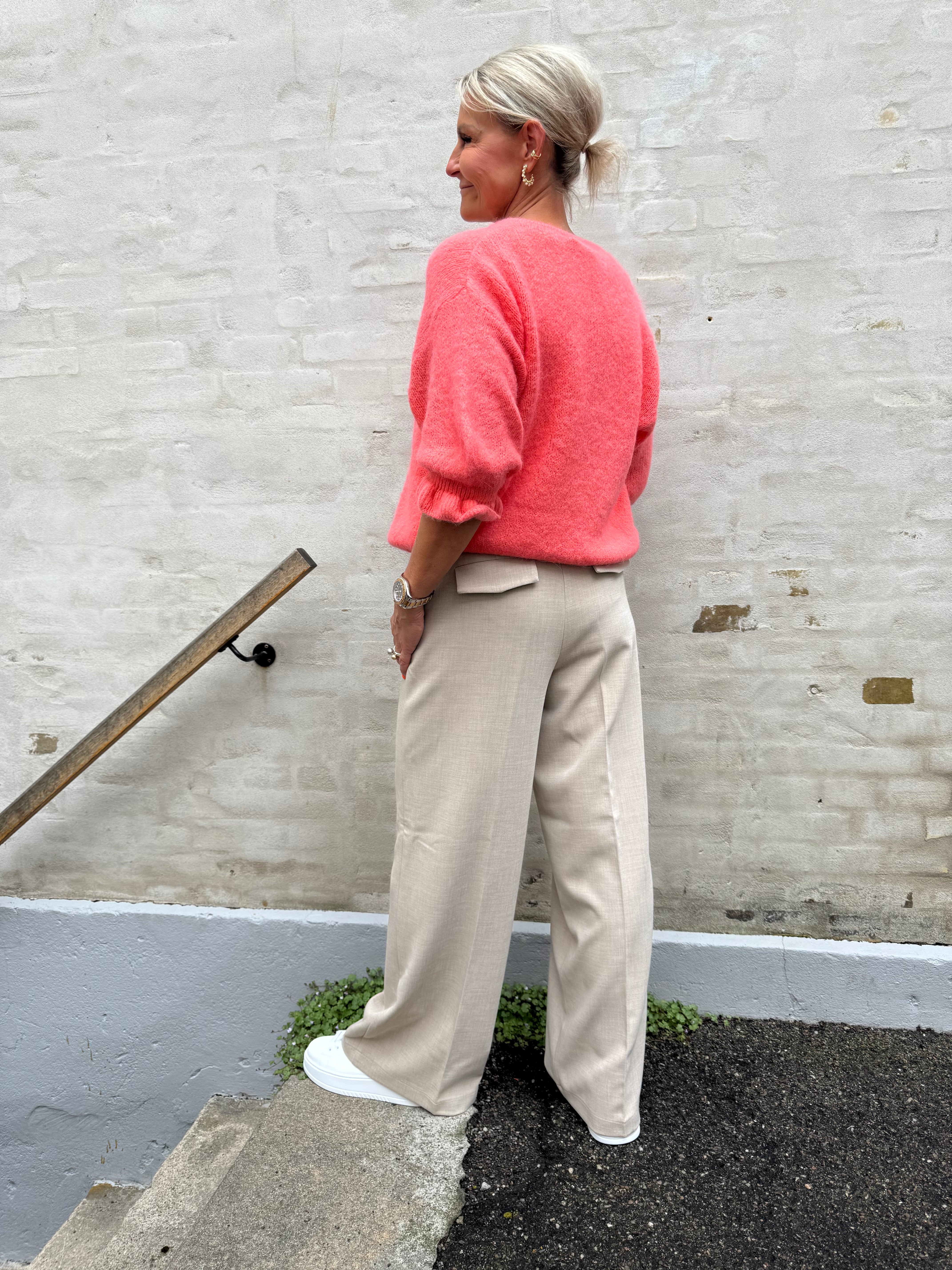 Ivy wide pant tannin melange