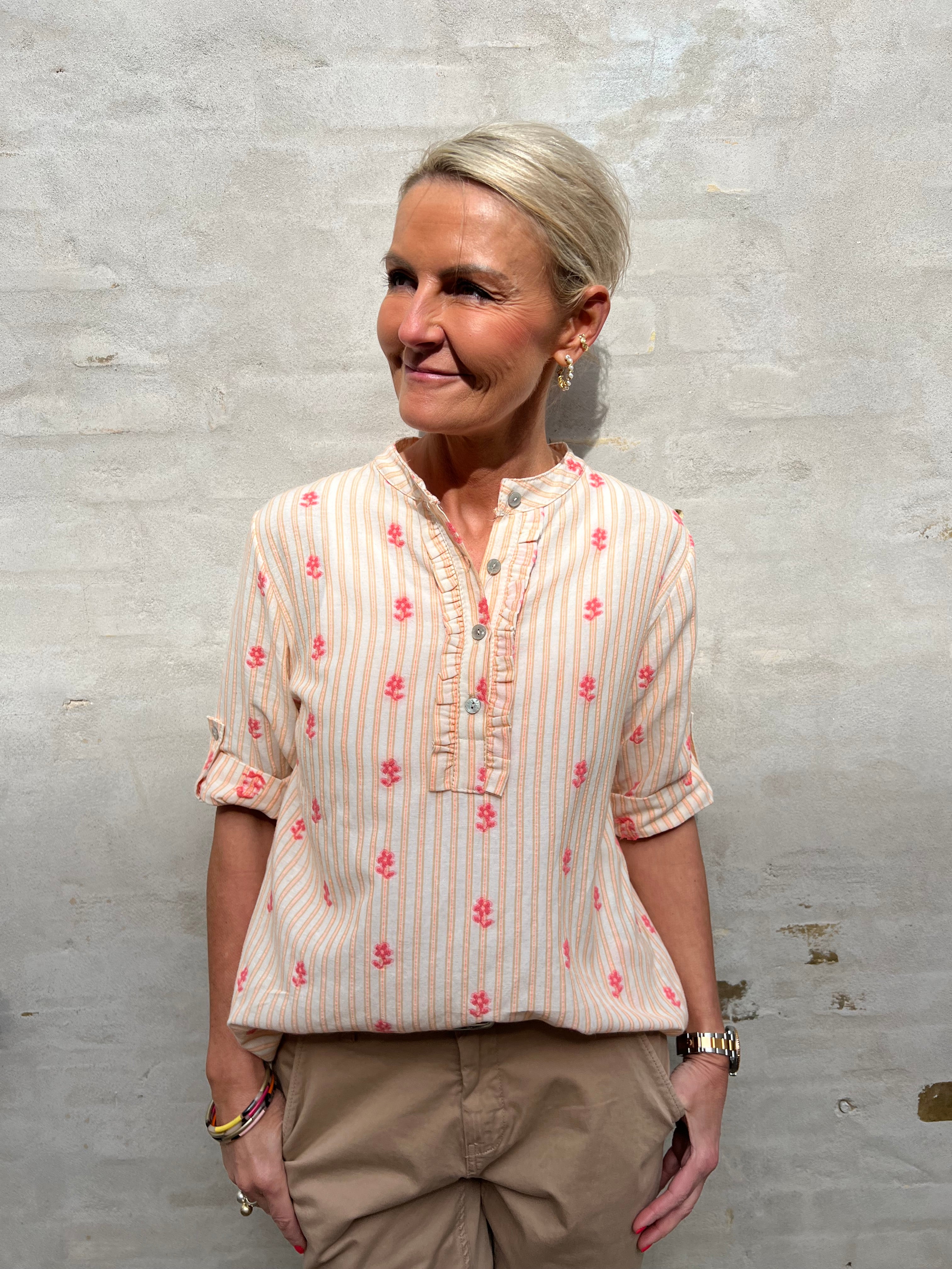 PREORDER-Sabrina shirt corallo 470