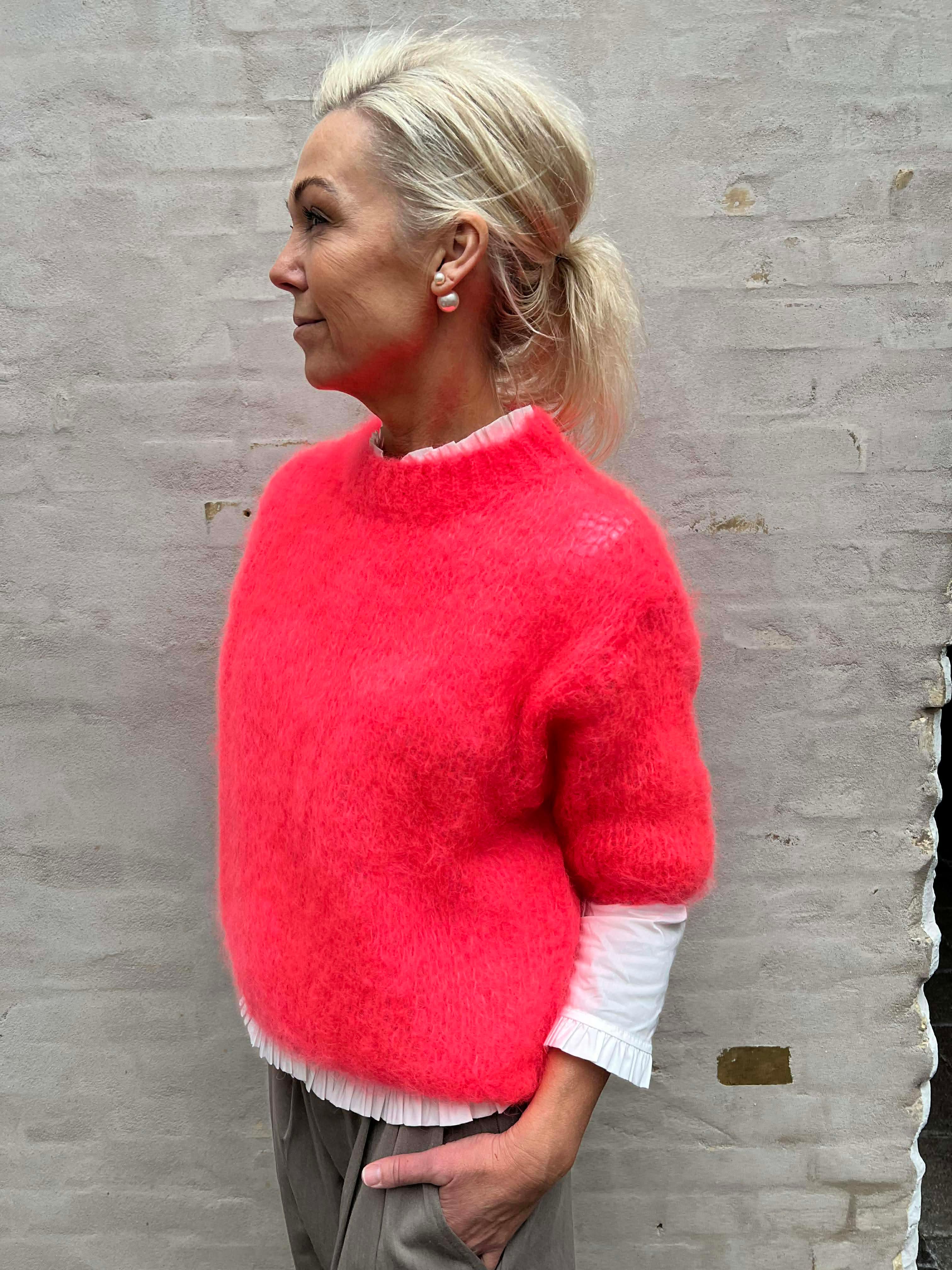 Renata Knit - Coral Mohair