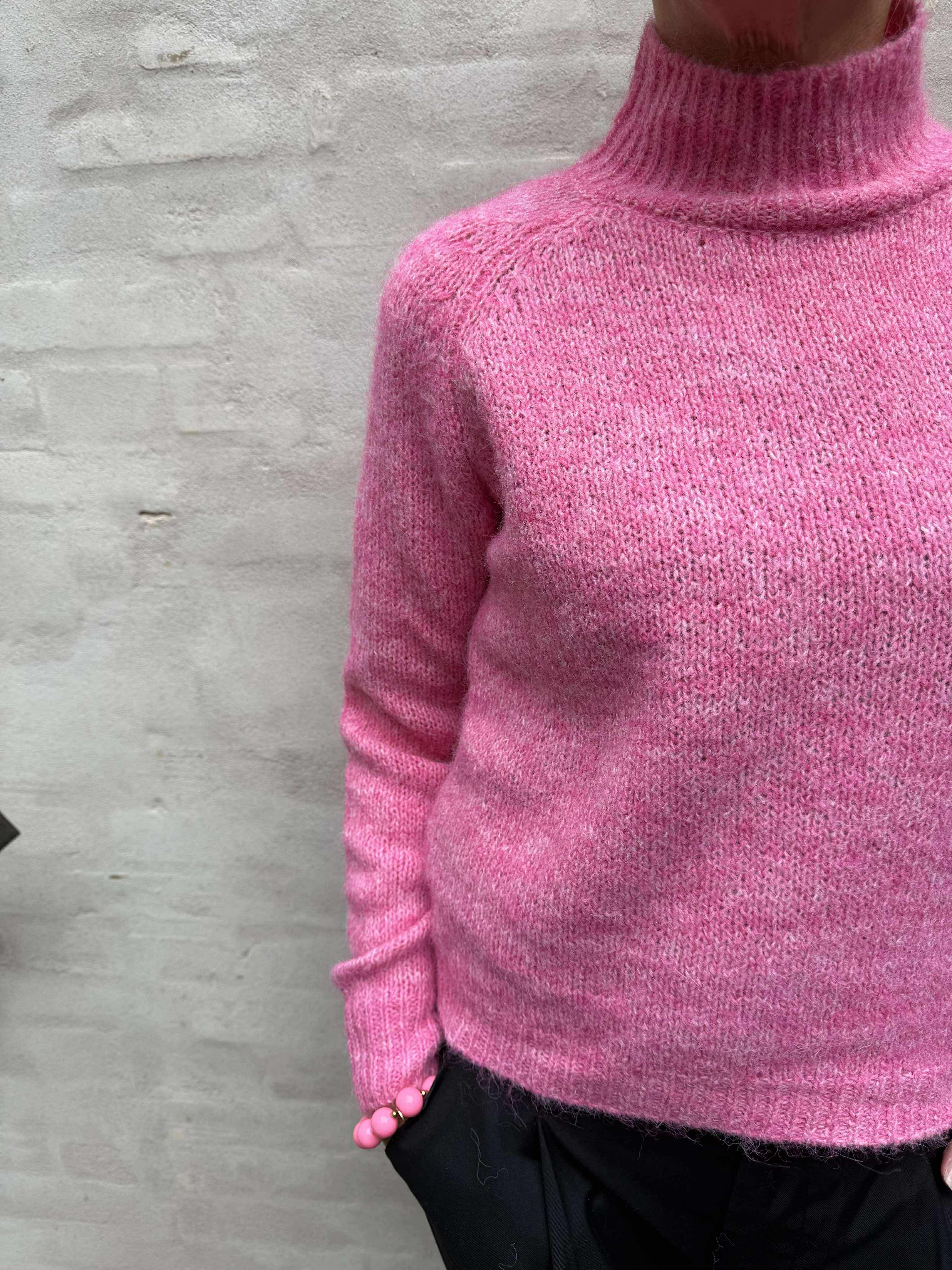 ZOEY LIFE L/S RAGLAN PULLOVER - Pink Cosmos MELANGE