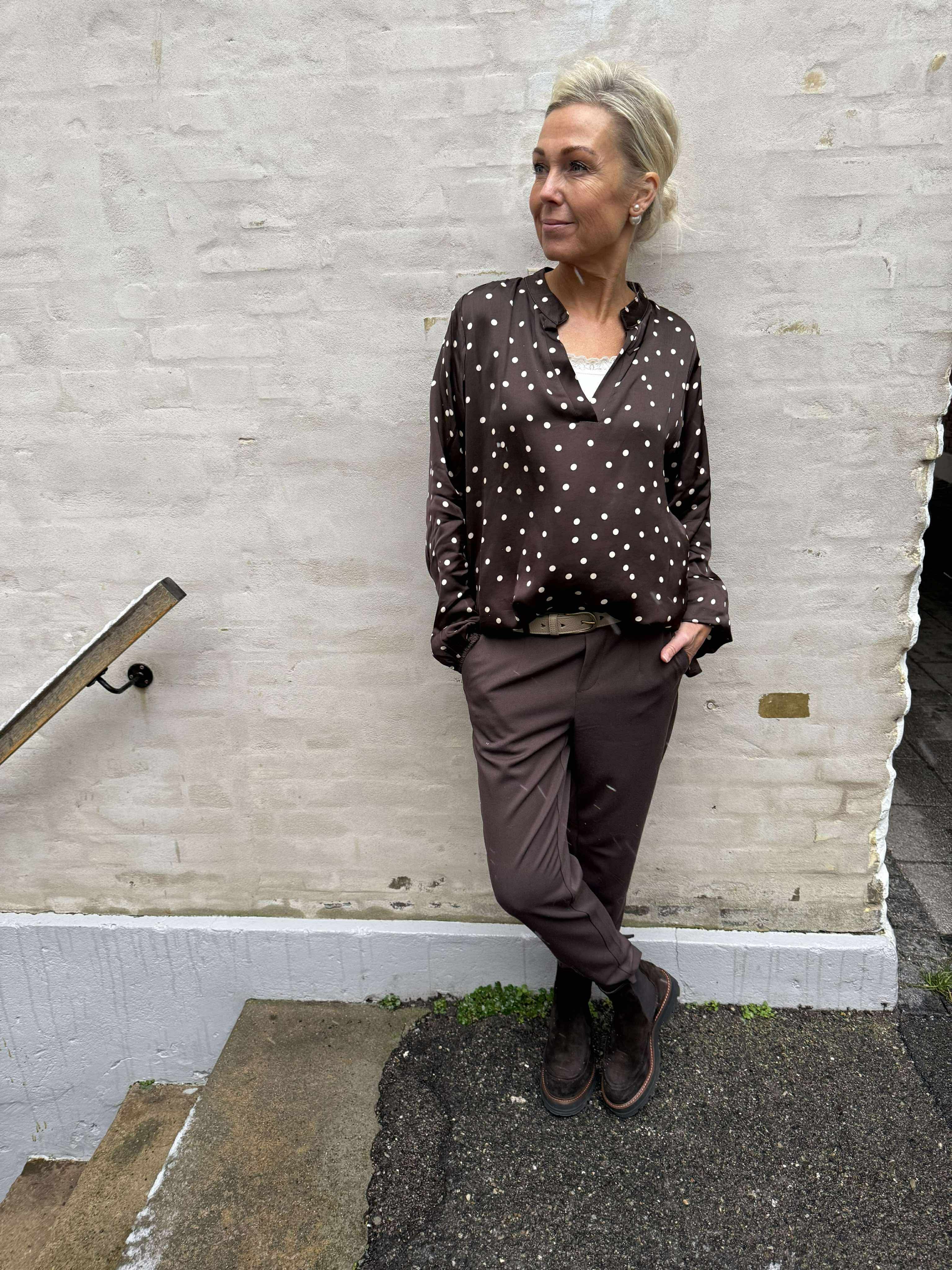 VALERY LS blouse - Coffee